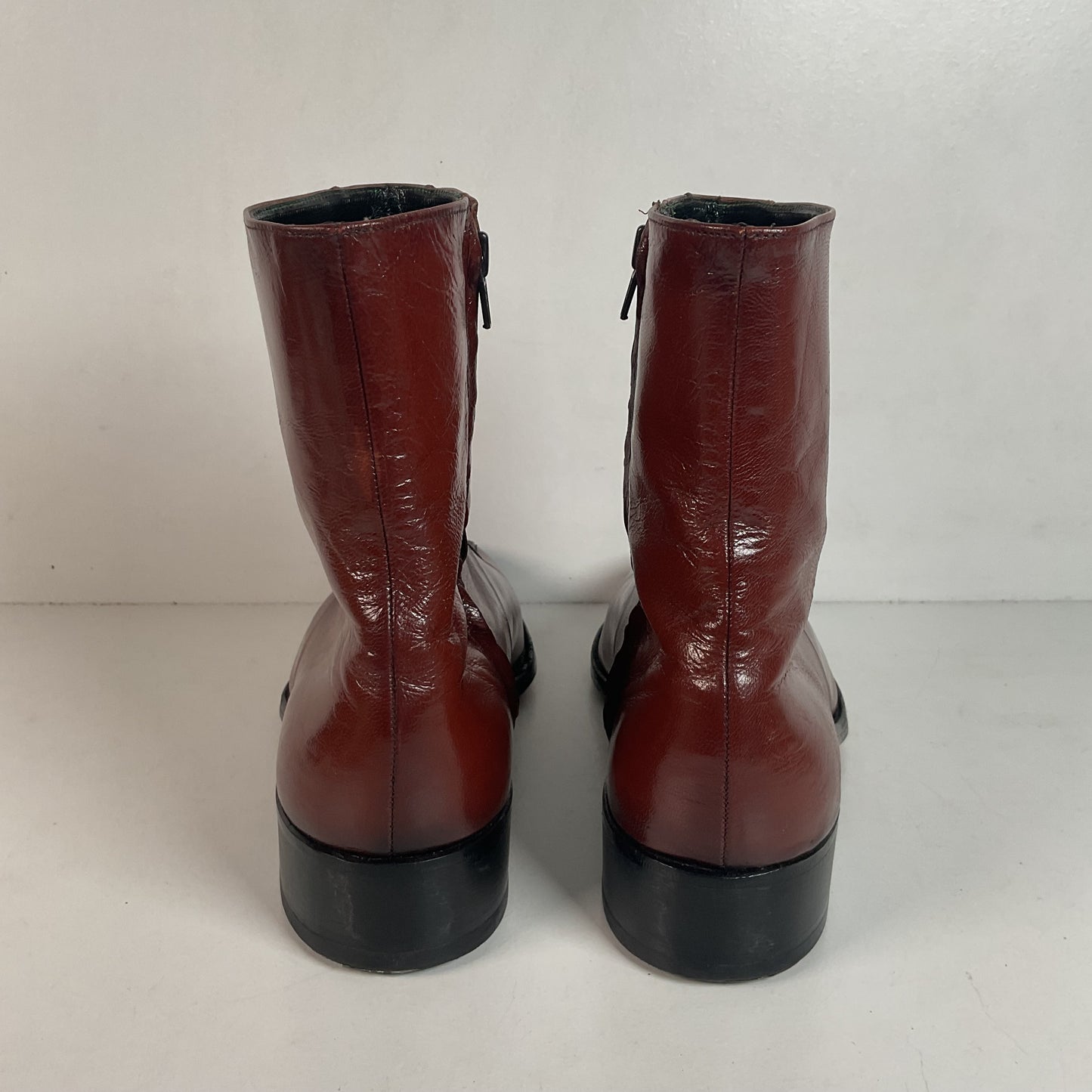 Vintage Florsheim Imperial Zipper Boots 10 D Chelsea Style