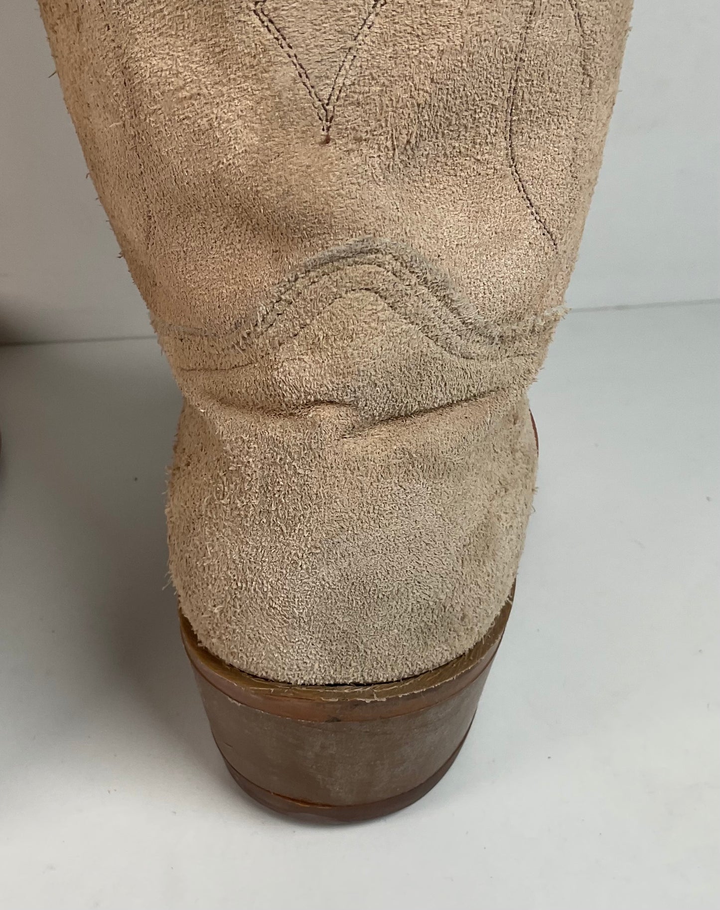 Vintage Levi’s Suede Buckaroo Cowboy Boots 12 M USA Made
