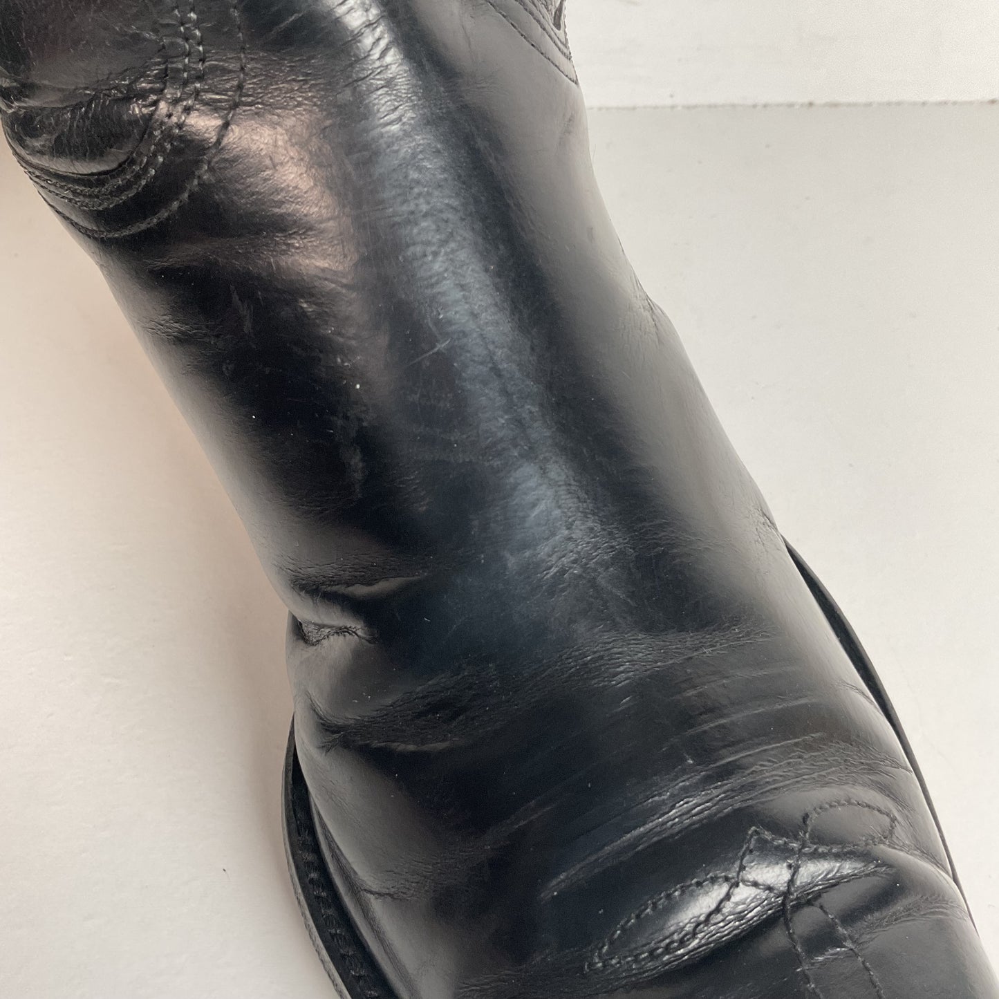 1950s Frye Authentic Cowgirl Boots 7.5 C Snip Toe