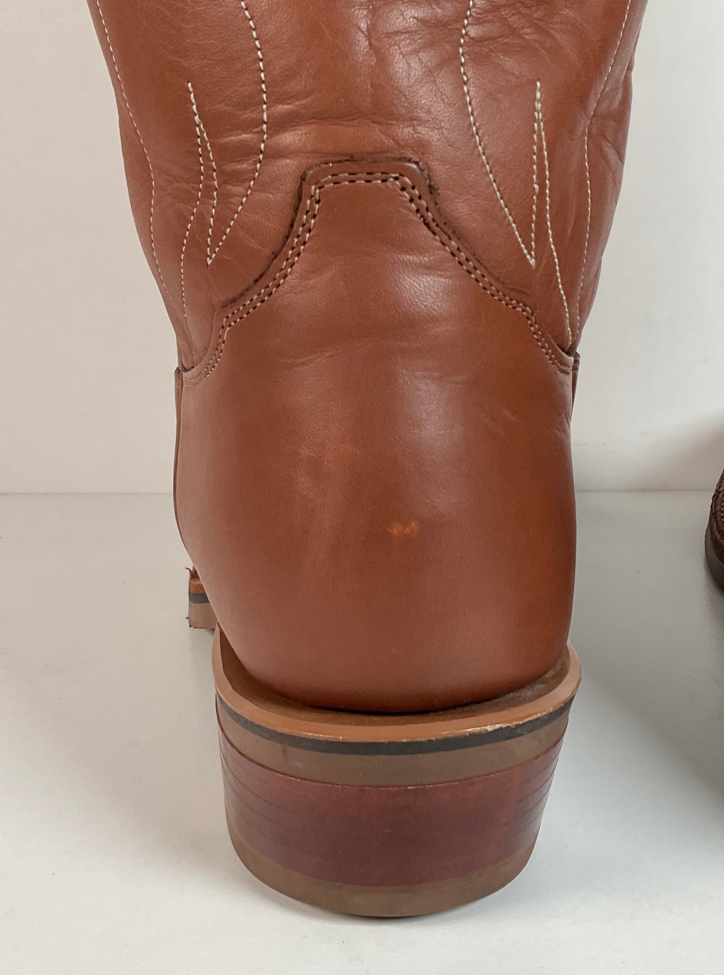 Tony Lama Natural Retan Cowboy Boots | USA Made | 14 D