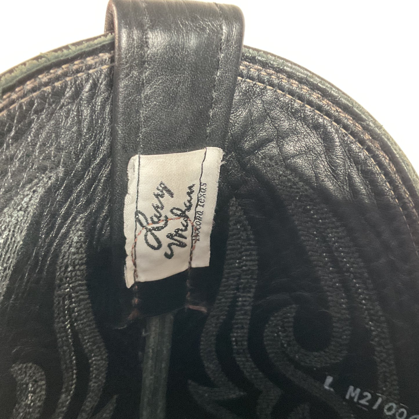 Larry Mahan Black Full Quill Ostrich Cowboy Boots 8 E USA Made