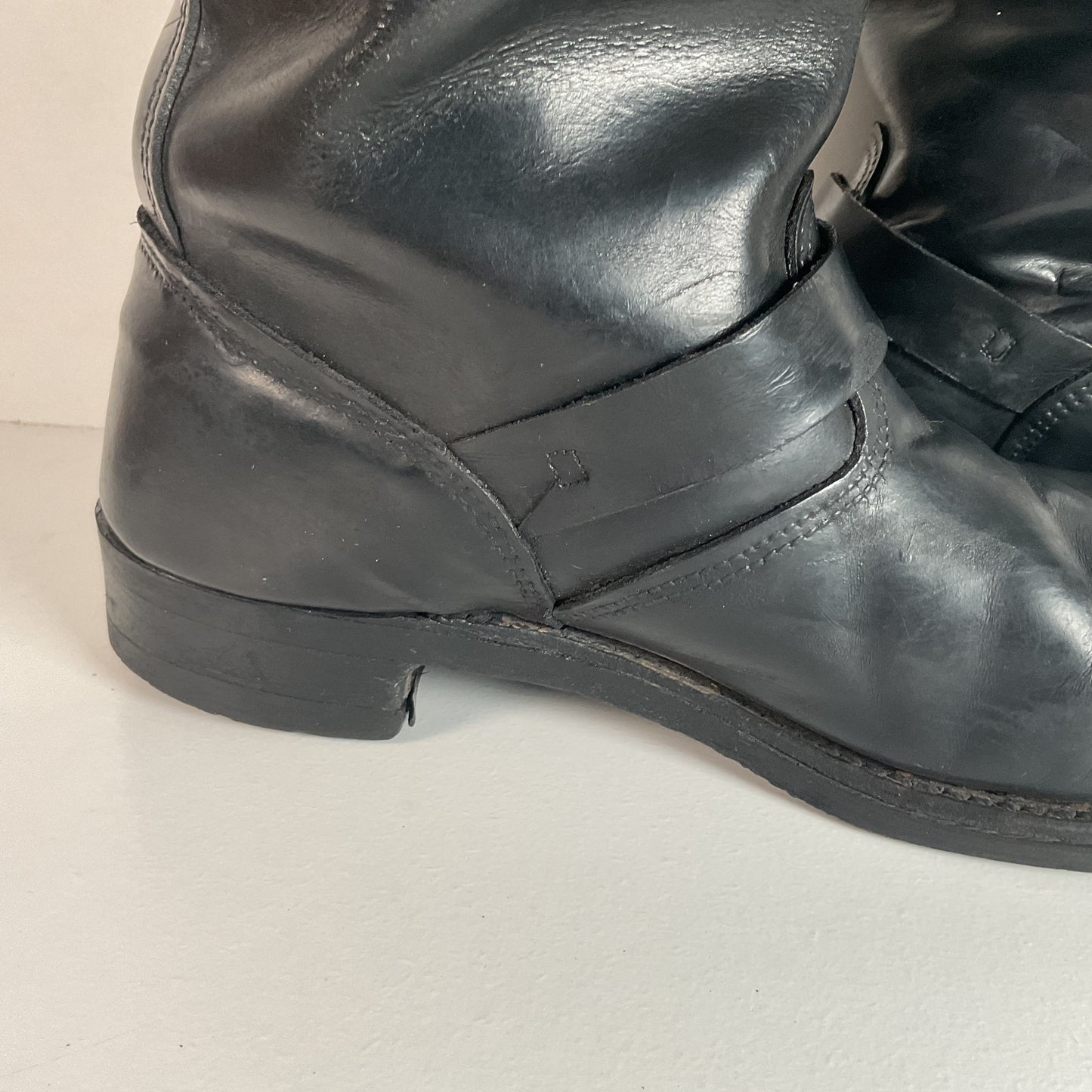 Vintage Harley Davidson Motorcycle Boots 11 Tall Steel Toe Engineer USA Made