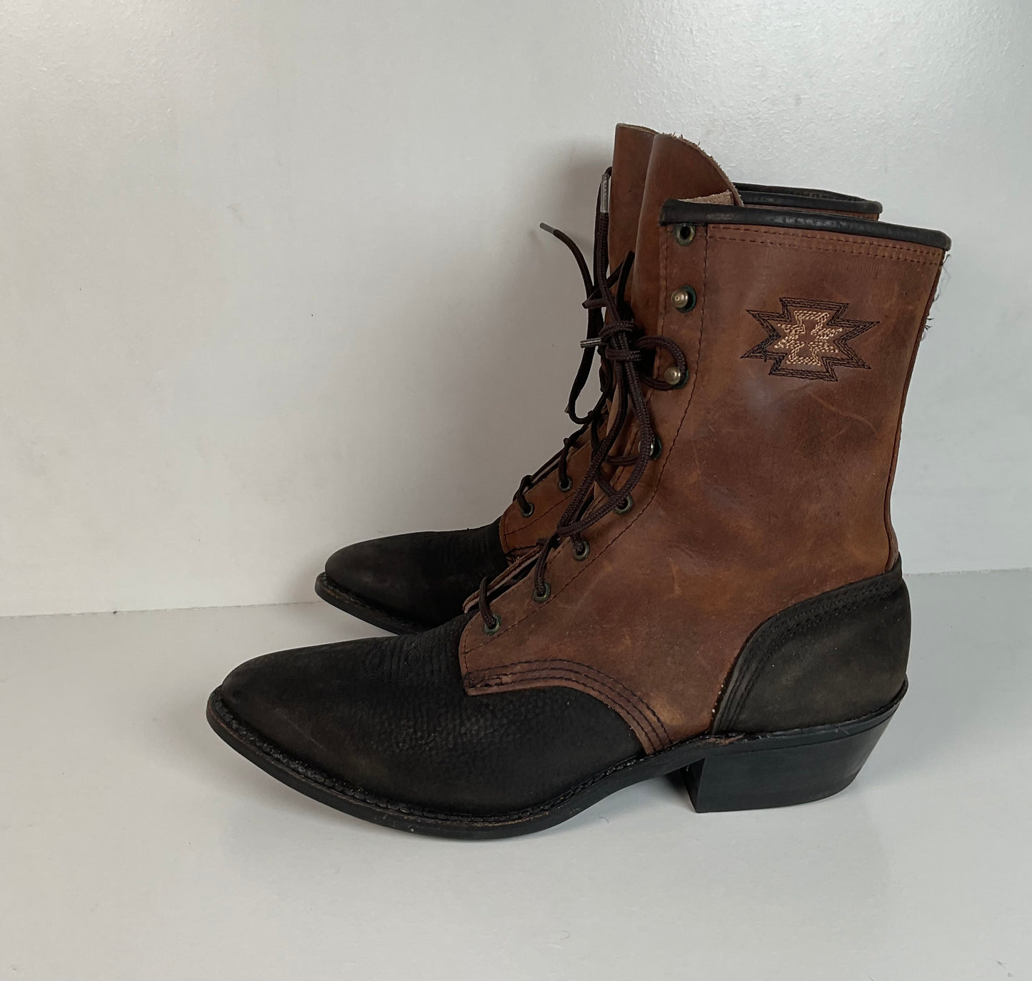 Vintage Women’s Abilene Granny Packer Boots 9.5 M USA Made