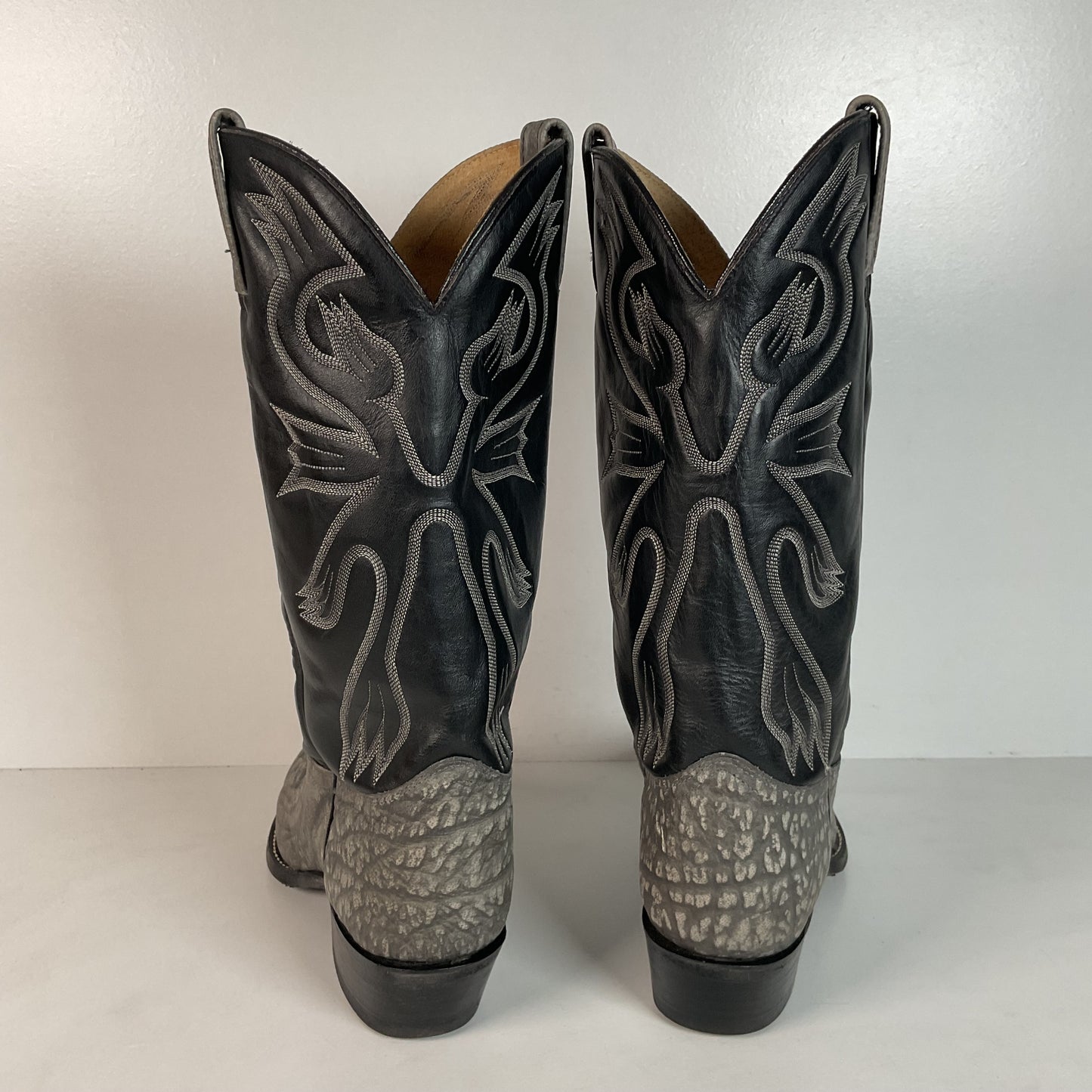 Vintage J. Chisholm Sueded Cowboy Boots | USA Made | 10 EE