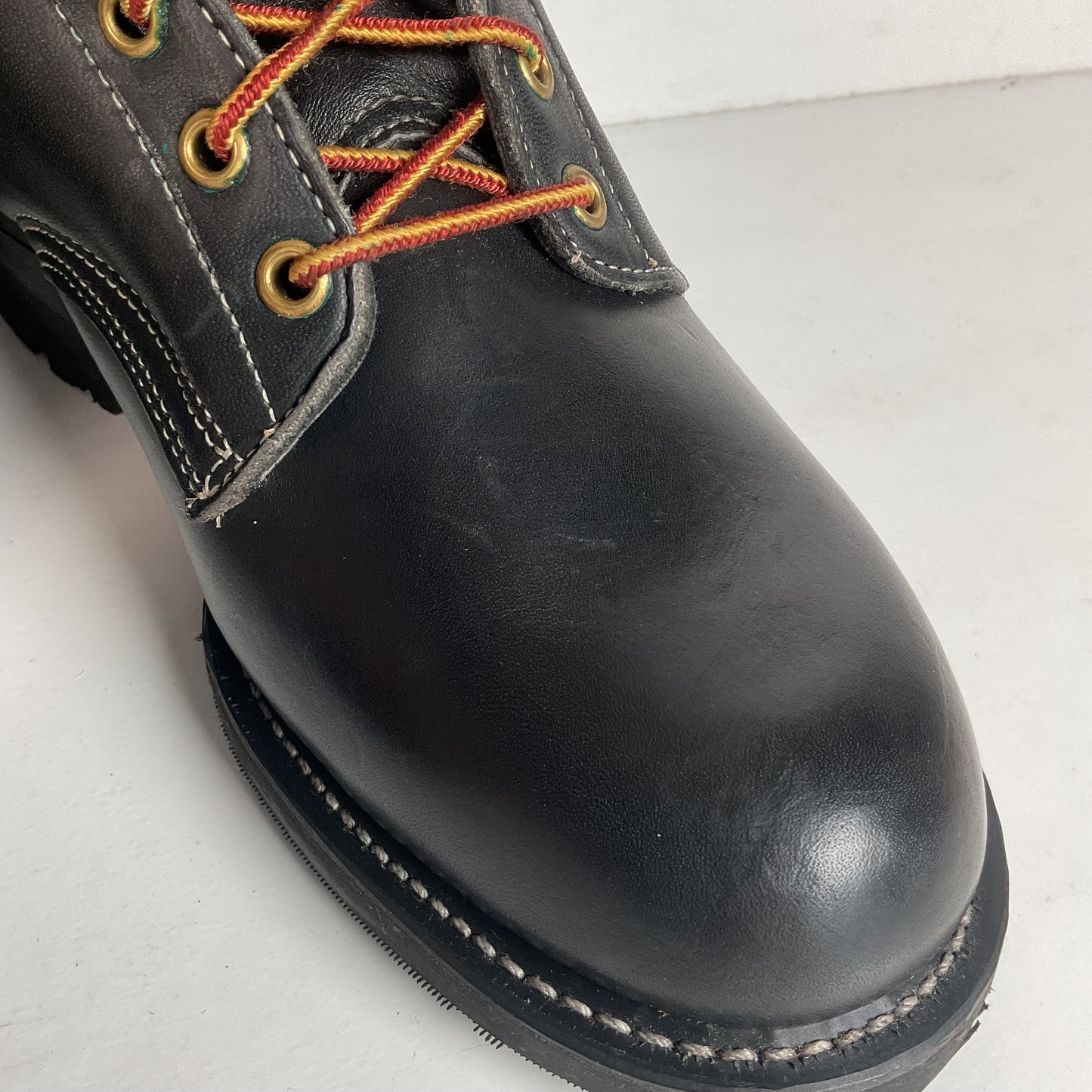 Vintage Herman Santa Rosa Packer Boots 10.5 W USA Made Soft Toe Quabaug Vibram