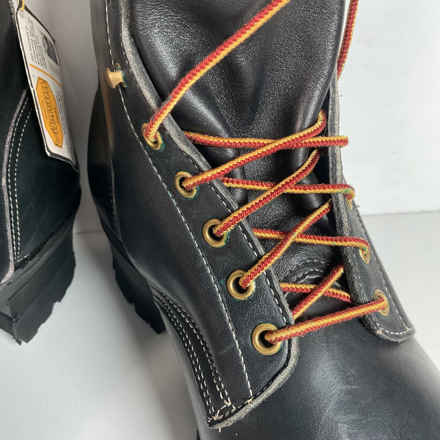 Vintage Herman Santa Rosa Packer Boots 10.5 W USA Made Soft Toe Quabaug Vibram