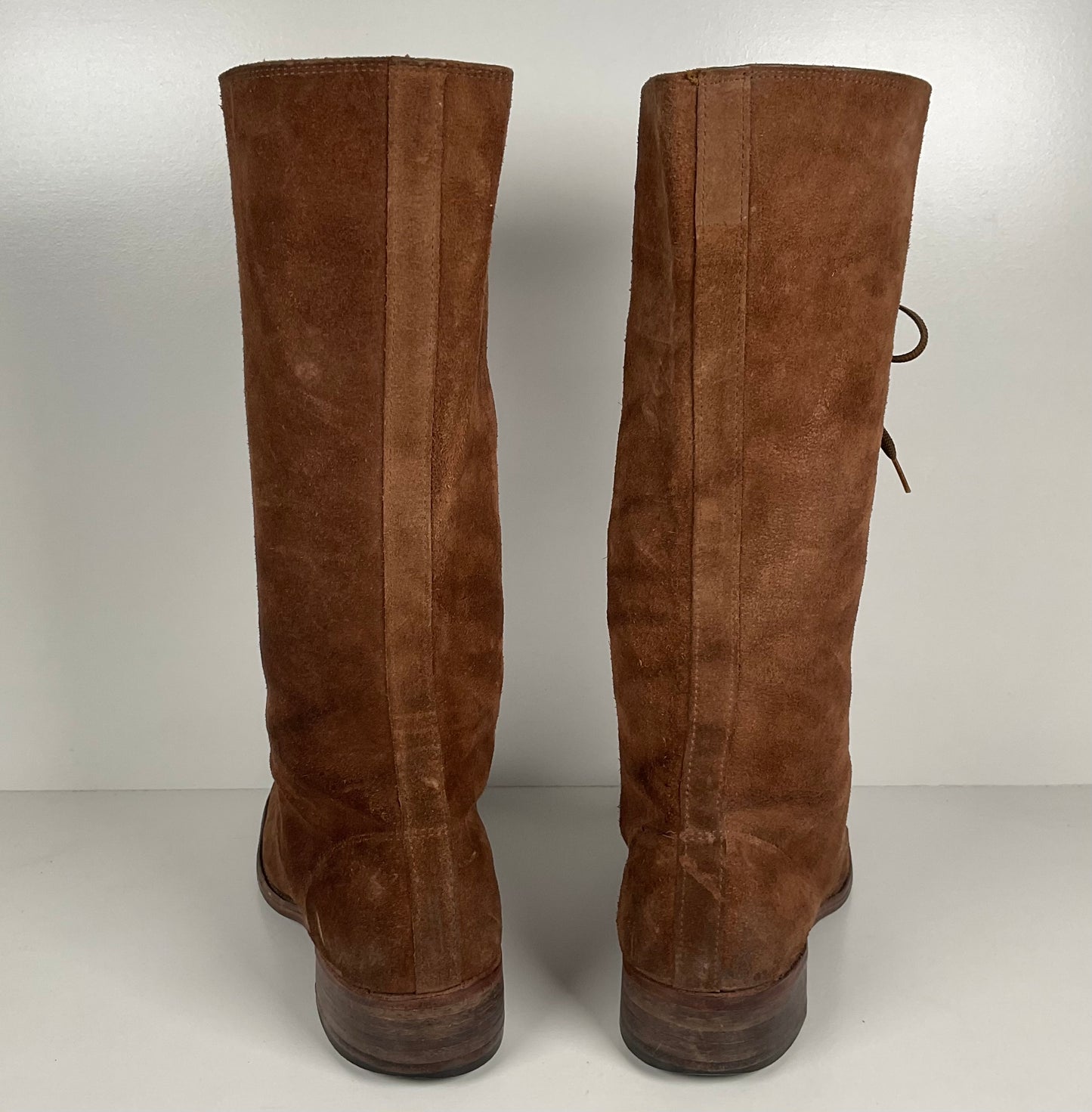Vintage Tall Suede Lace Up Boots | USA Made | 1960s | Men’s 12 D