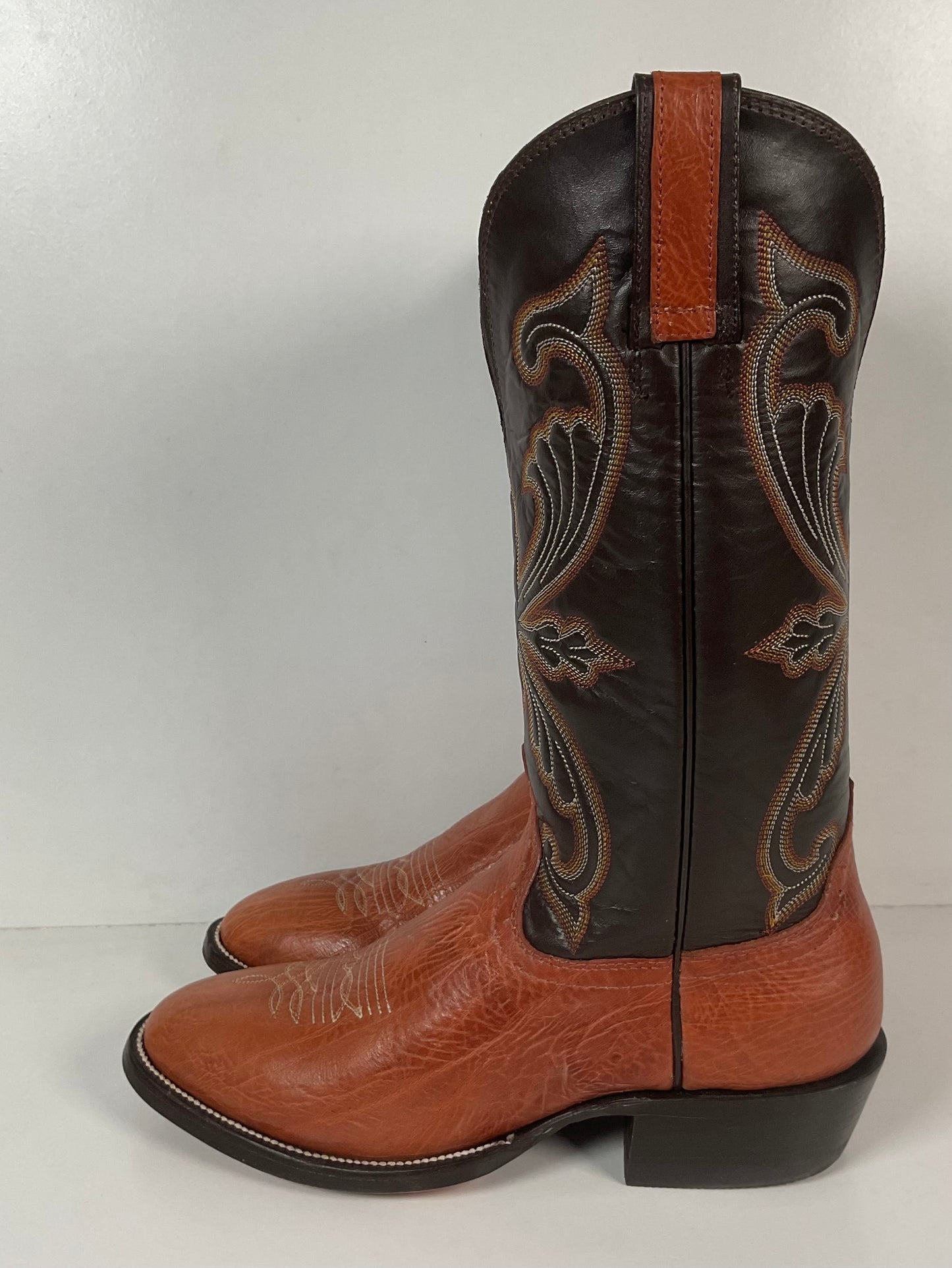 Hondo Spanish Shoulder Leather Cowboy Boots 9.5 D Style 9604
