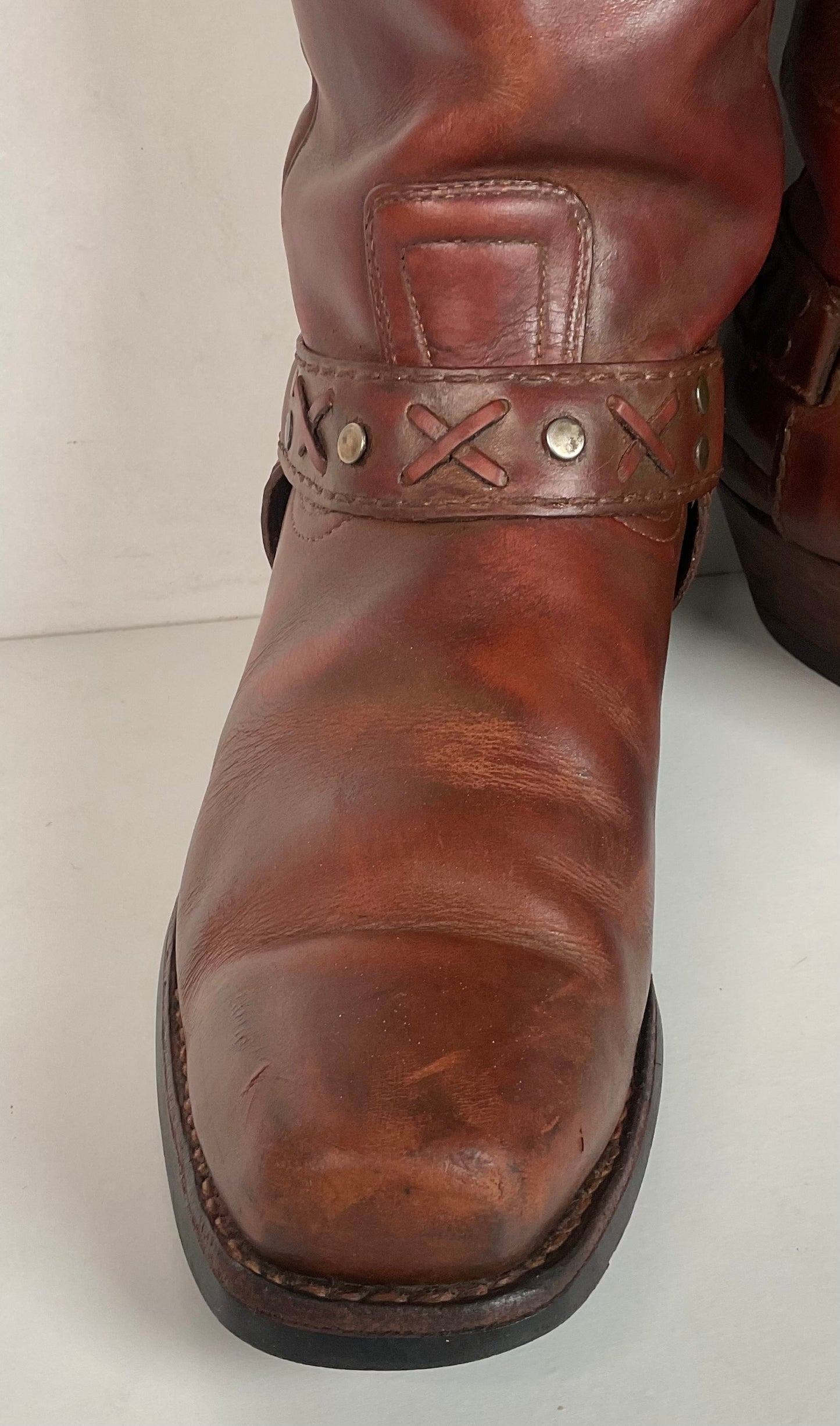 Vintage Boulet Vagabond Harness Boots Men’s 8.5 E Thrashed