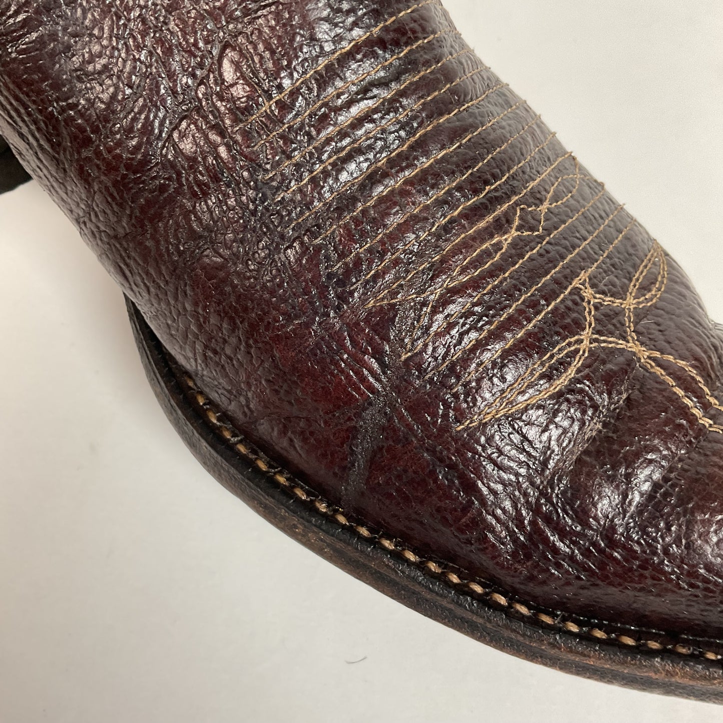 Vintage 1960s Tony Lama Antelope Cowboy Boots 9 B Gold Label Exotic