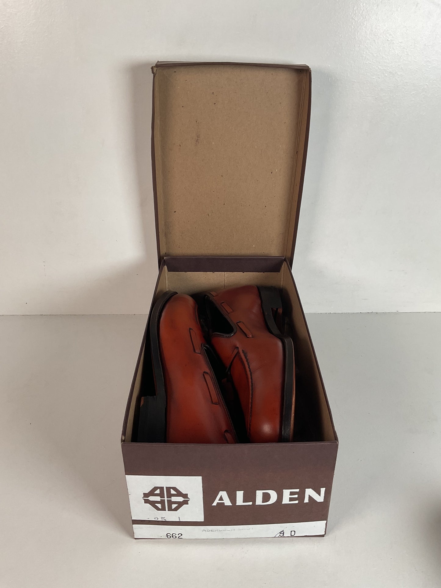 Vintage Alden Tan Calf Tassel Loafer 9 D Moc Toe Style 662 Old Logo