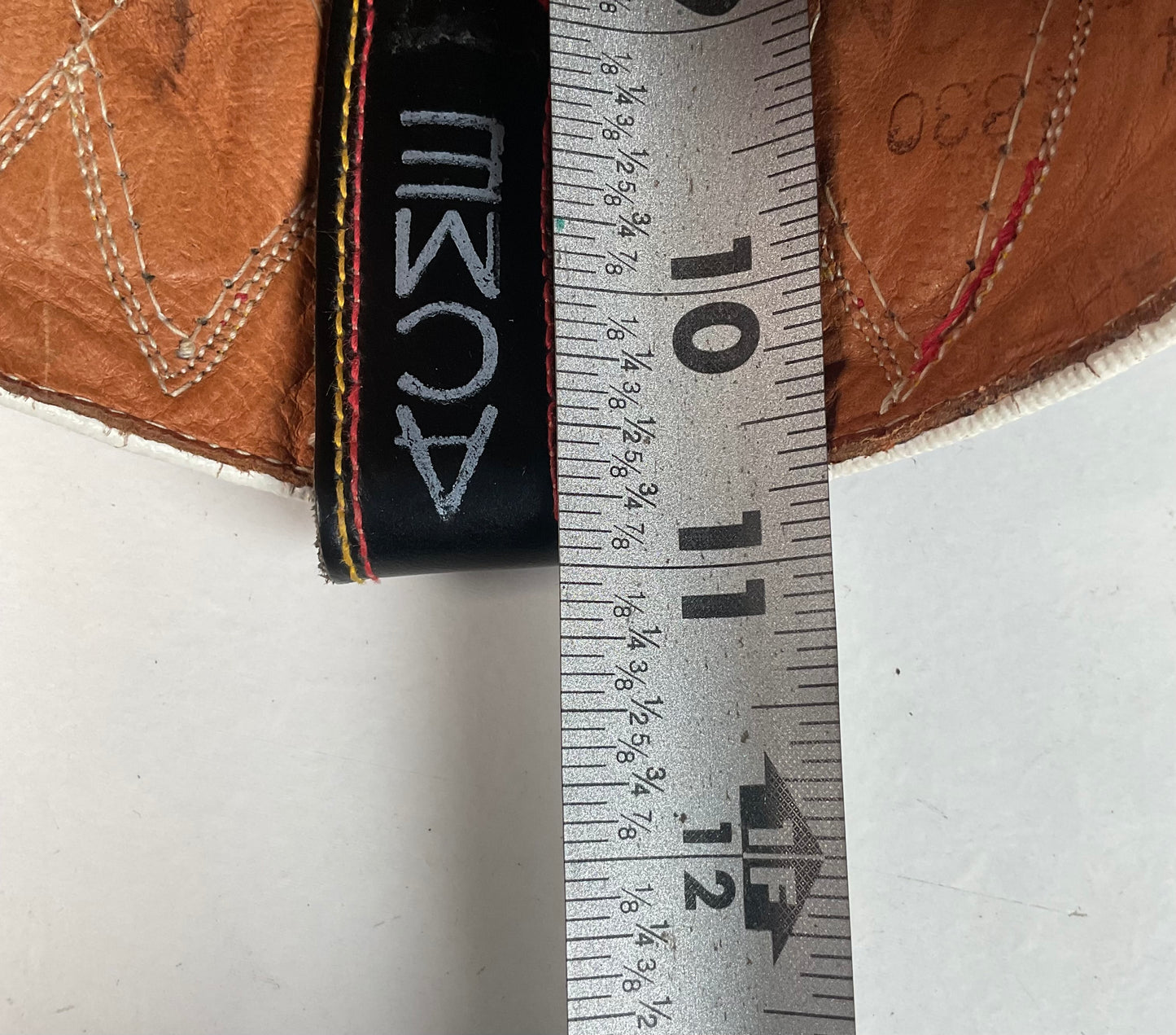 Vintage 1960s ACME Tooled Diamond Inlay Leather Cowboy Boots 8 D Old Label USA Made