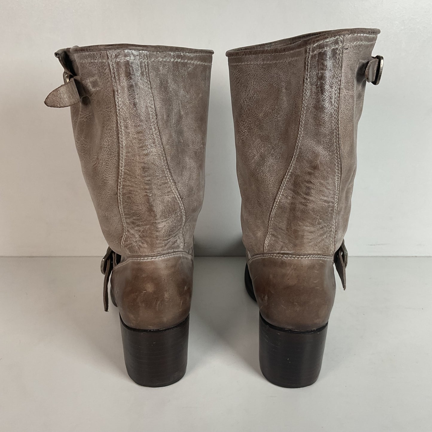 Frye Women’s Vera Slouch Boots 8 B Harness Style Retired Grey