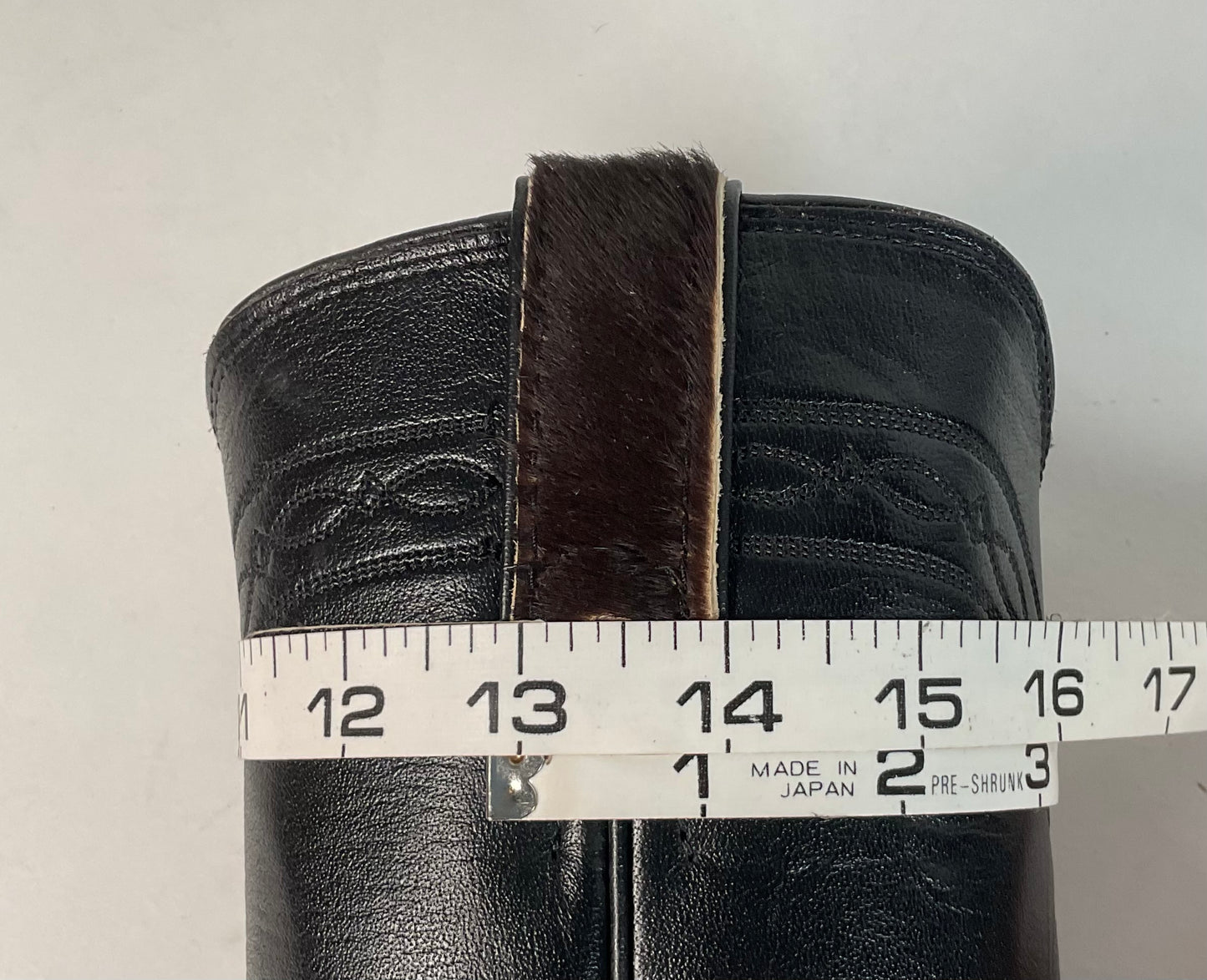 Justin Calf Hair On Cow Hide Pony Cowgirl Roper Boots 6 B Western USA Made