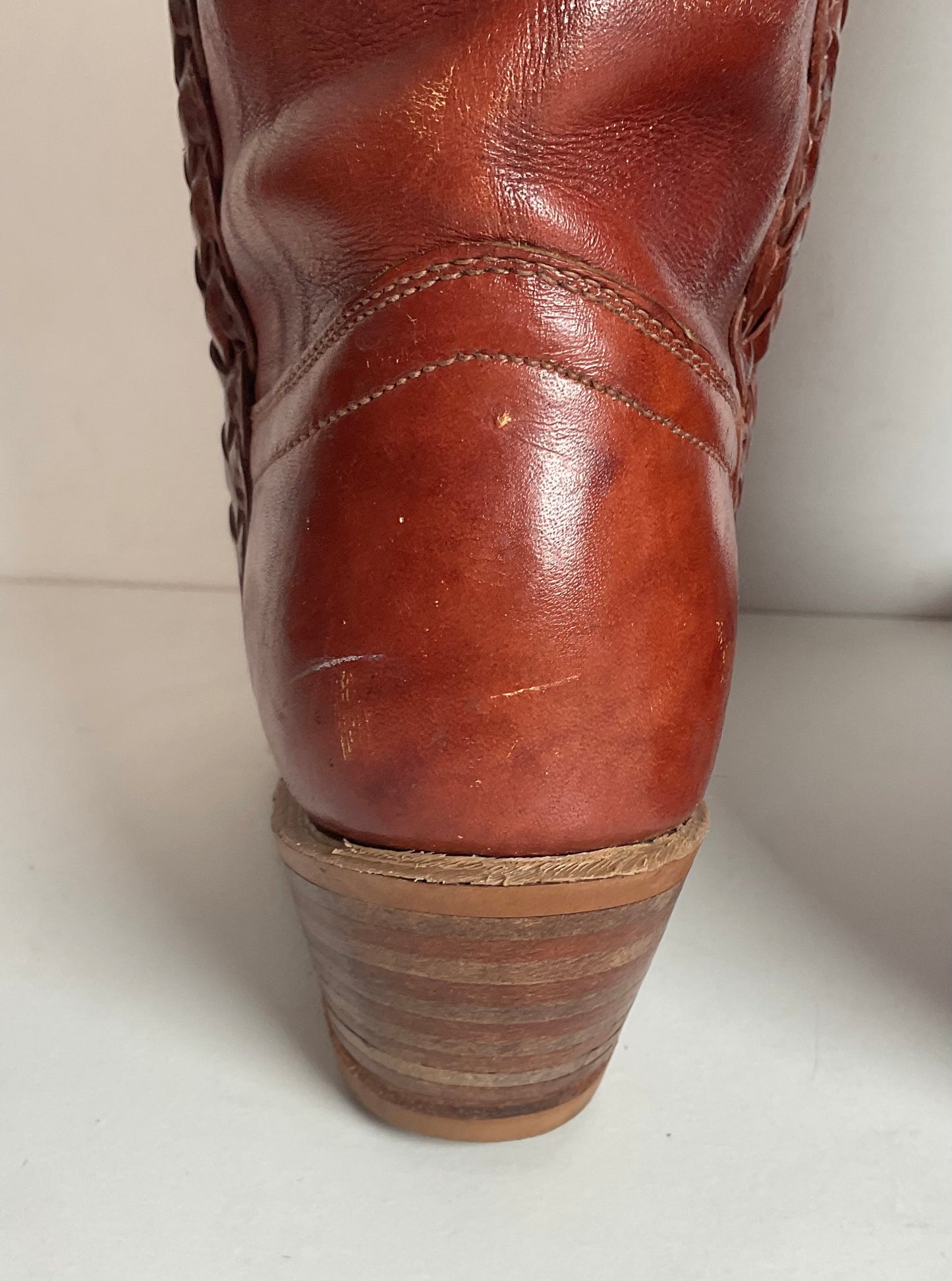 Vintage Capezio Braided Shooter Boots 6.5 M USA Made Campus Riding