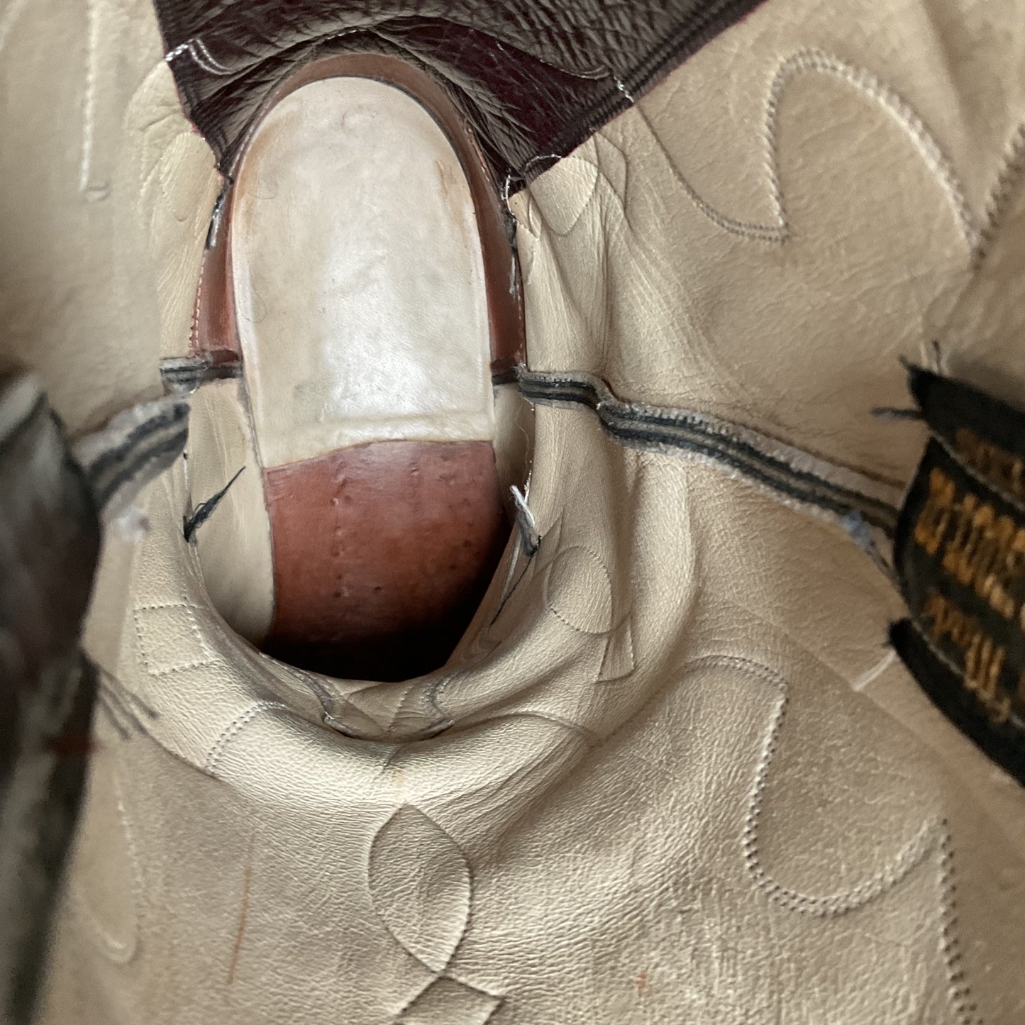 Wheeler Boot Company Cowboy Boots 10 Wide Black Calf Custom