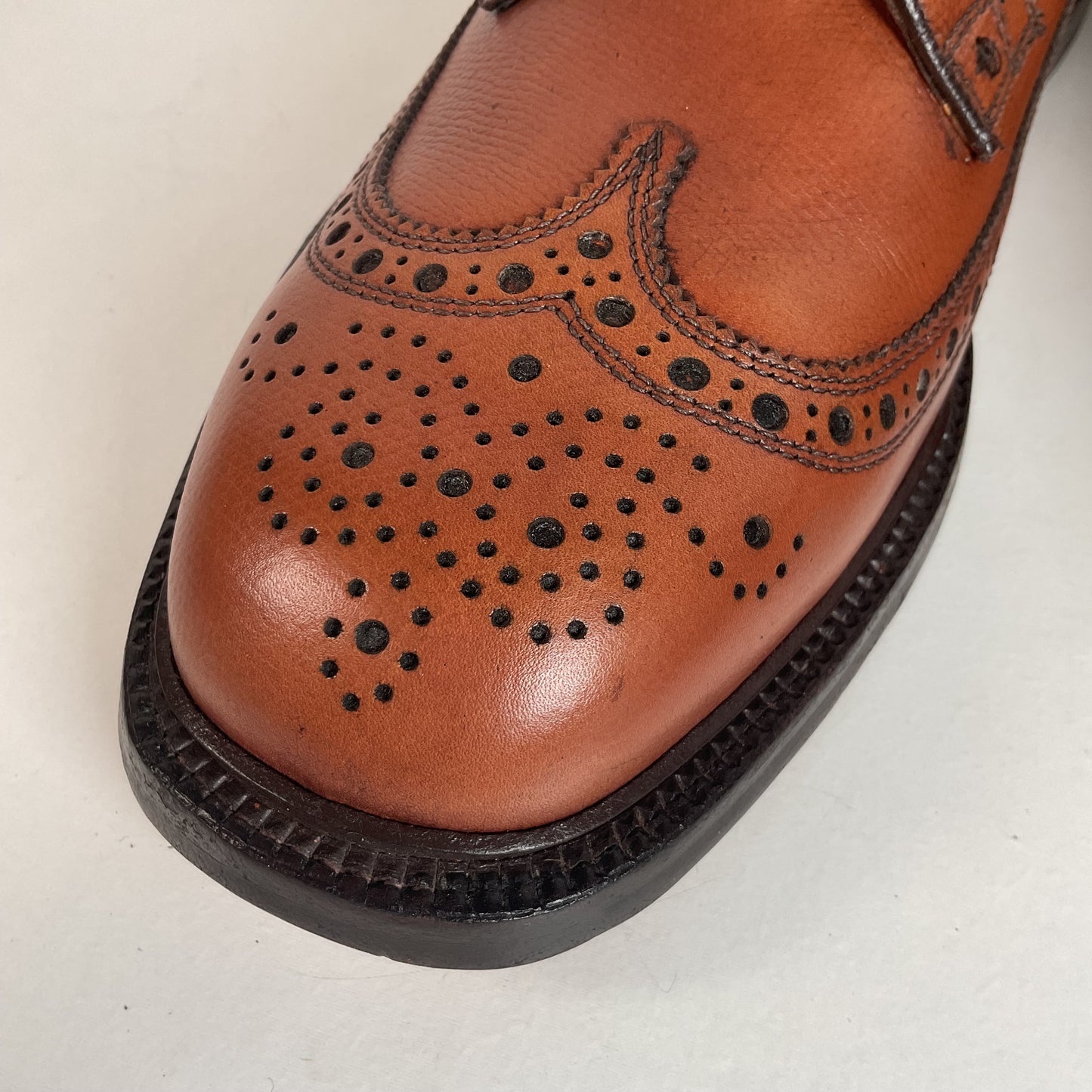 Vintage 1970s Nettleton Longwing Derby Shoes 8.5 D USA Made