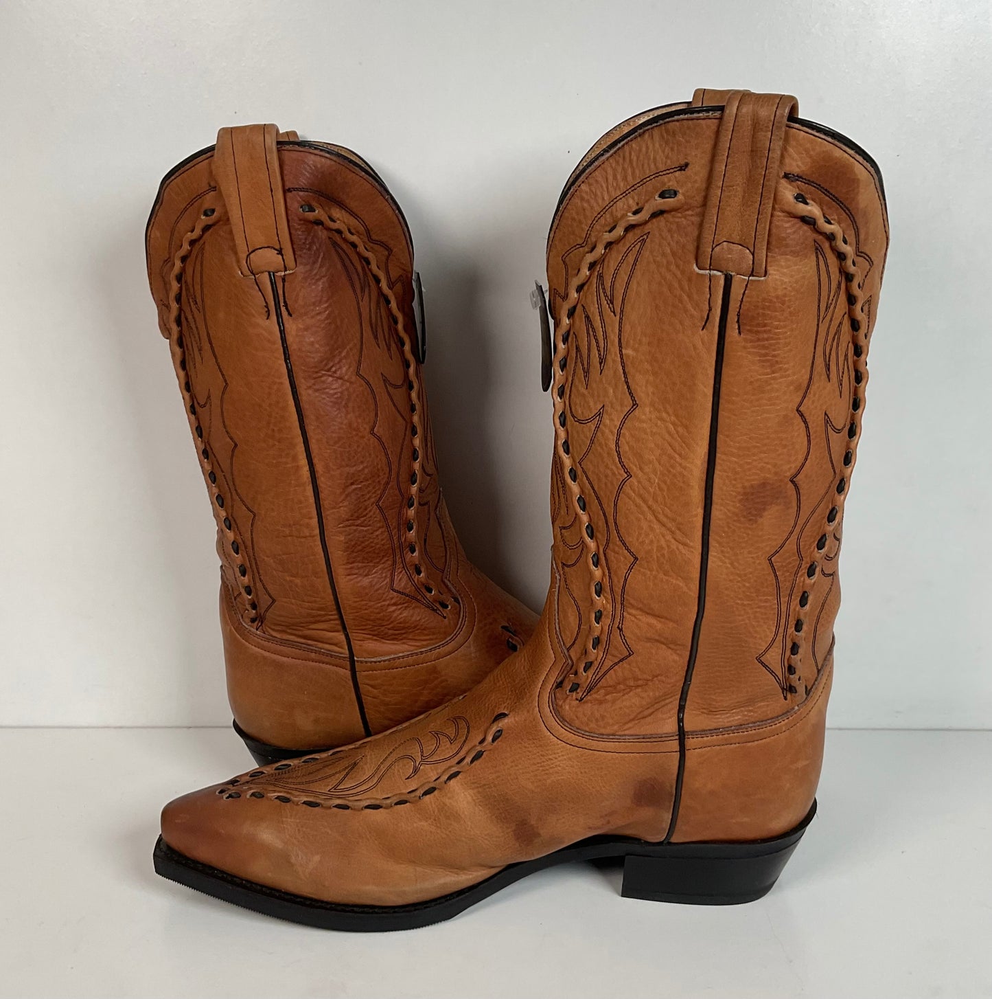 Dan Post Buck Lace Cowboy Work Boots 12 EW Albany Oil Resistant