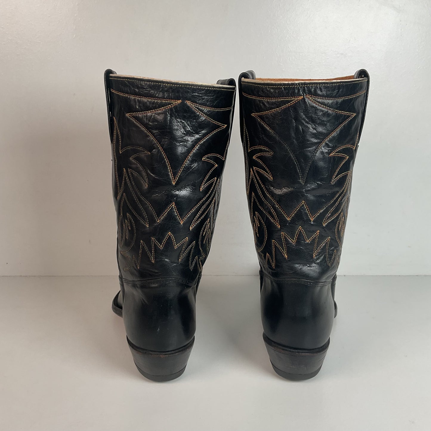 1950s Frye Authentic Cowgirl Boots 7.5 C Snip Toe