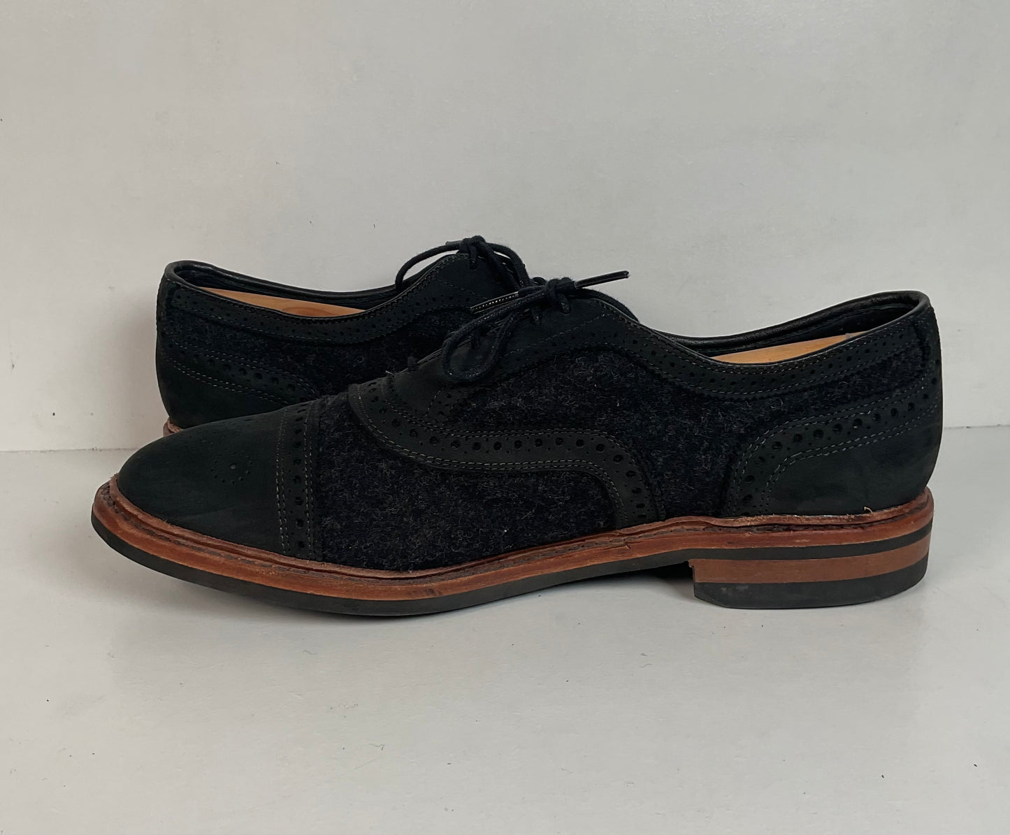 Allen Edmonds Strandmok Cap Toe Oxford Shoes 10 EEE Dainite Soles Retired