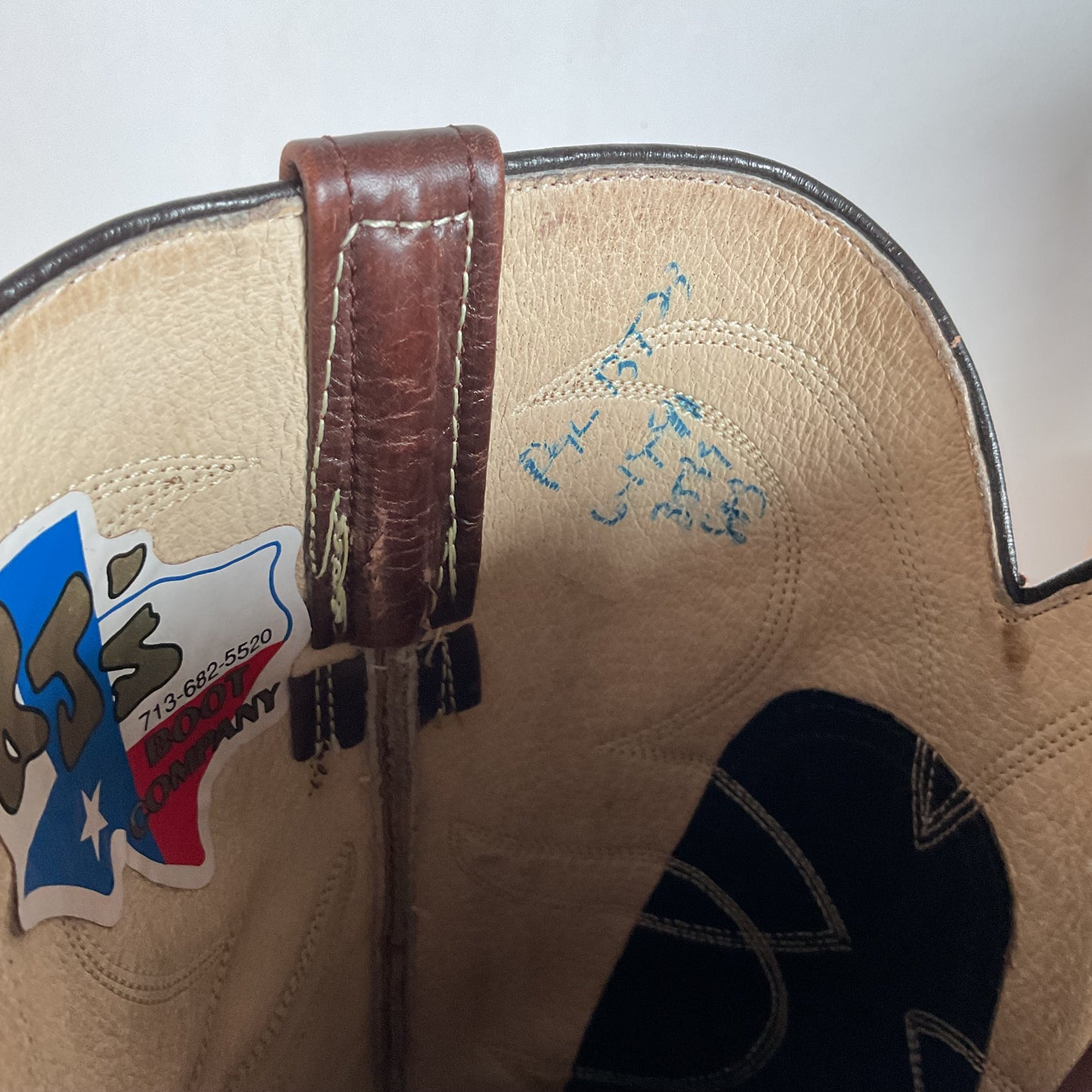Vintage Rocky Carroll Custom Cowgirl Boots 8-8.5 Texas Americana