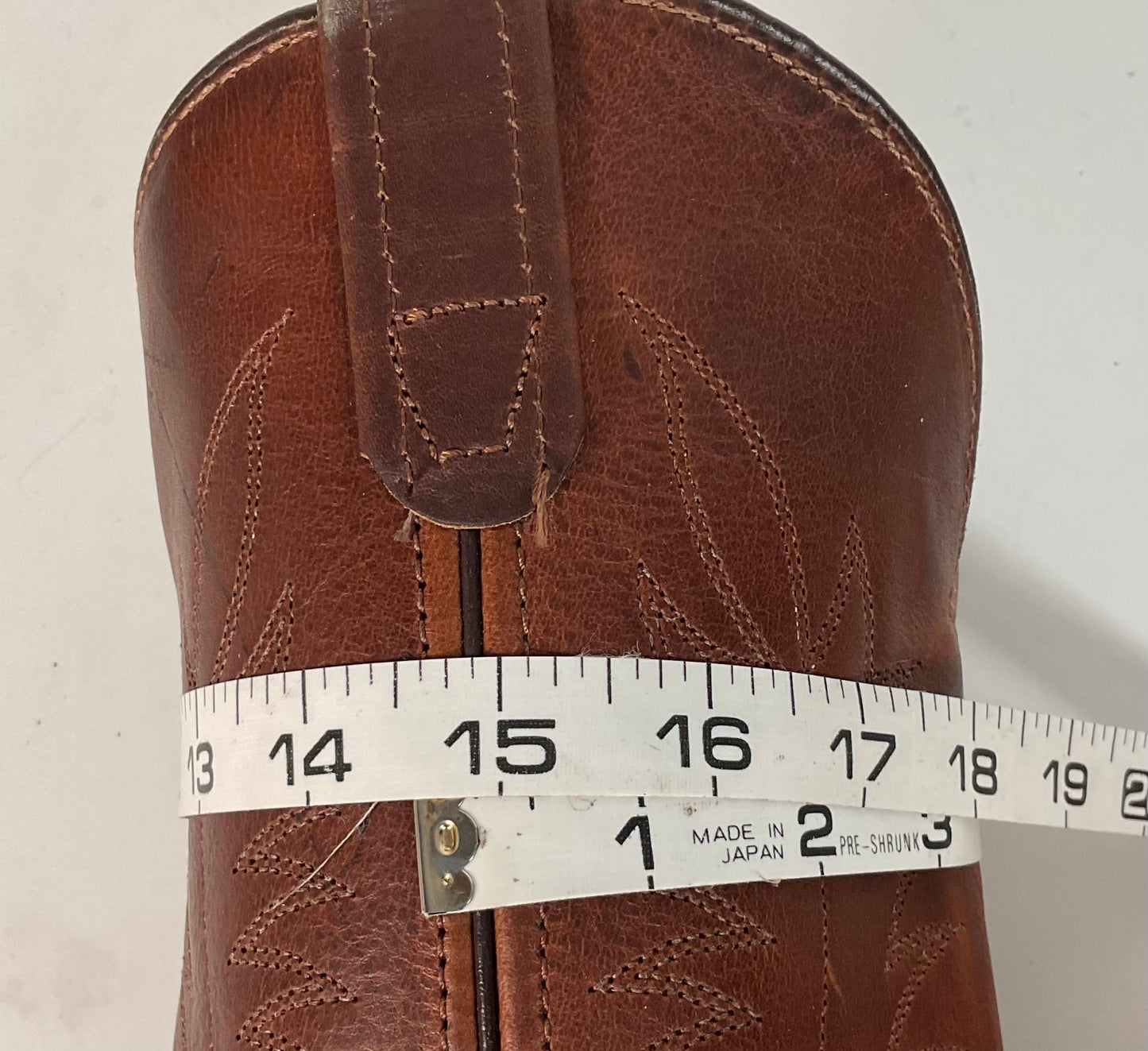 PD Tuff Brown Pull On Work Boots 8 EE Union Made Western Soft Toe