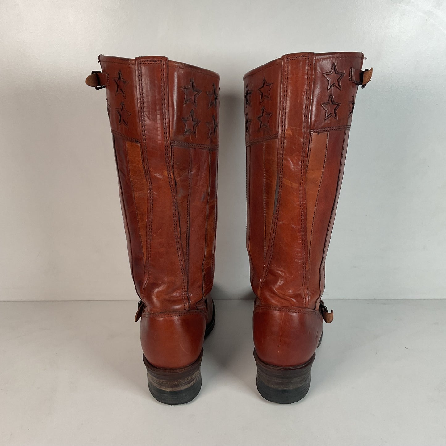 Frye Women’s Engineer Harness Boots 7.5 M 150th Anniversary Stars & Stripes