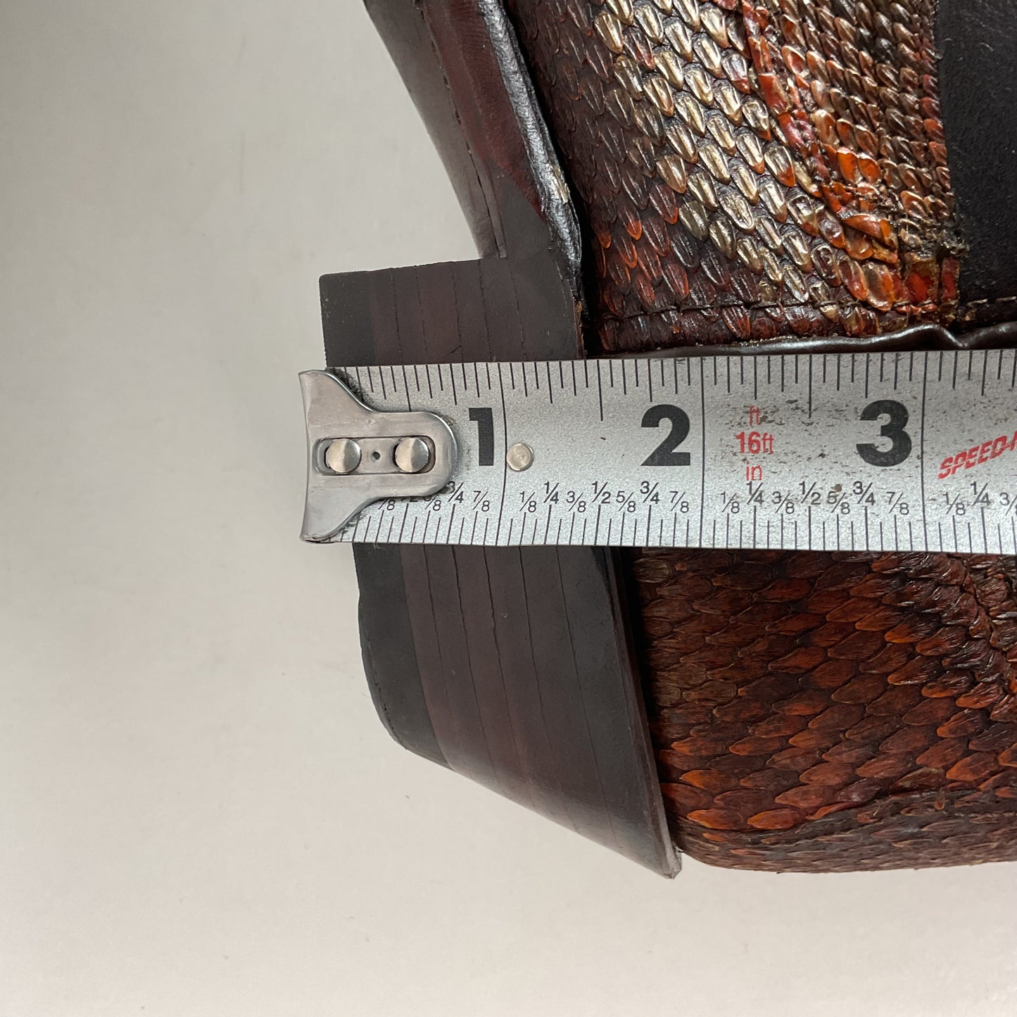 Dan Post For Code West Diamondback Rattlesnake Cowboy Boots 12 M USA Made