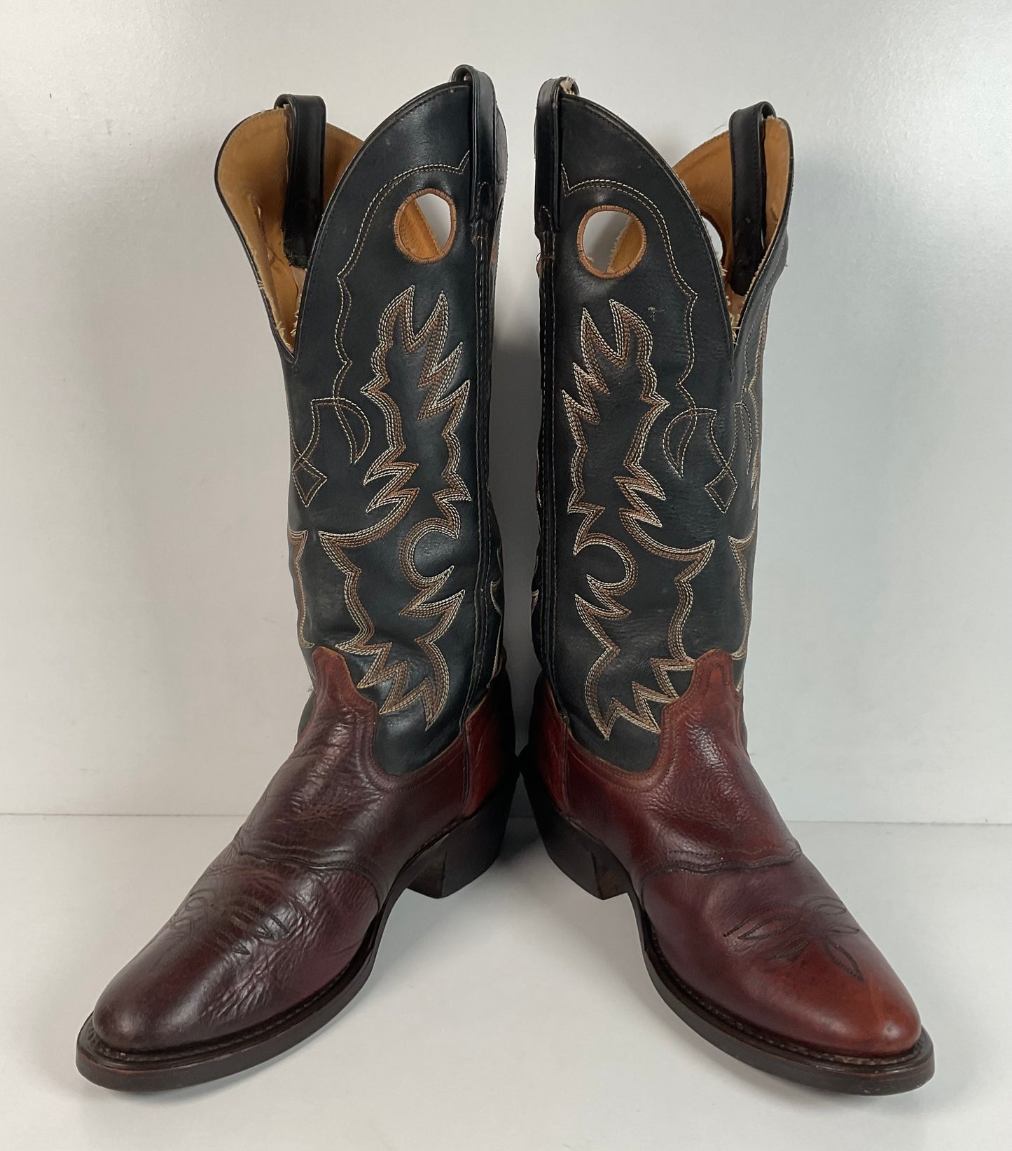 Shepler’s Tall Buckaroo Cowboy Boots 9 D Oil Resistant Work Sole