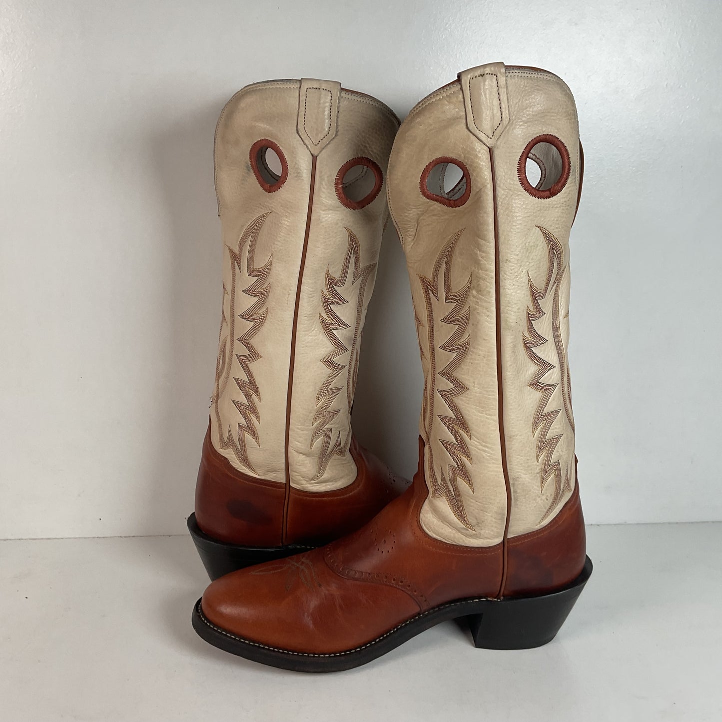 Tony Lama Buckaroo Cowboy Boots 12 D USA Made Sunset Renegade