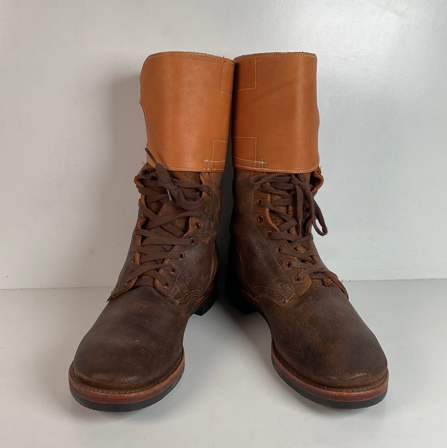 WWII Impression’s Double Buckle Tanker Boots 12 D World War II USA Made