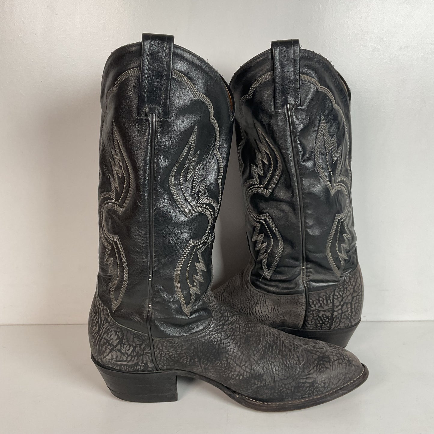 (2) Pairs Of Tony Lama Shoulder Cowboy Boots 8.5 D Style 6252 & 6250