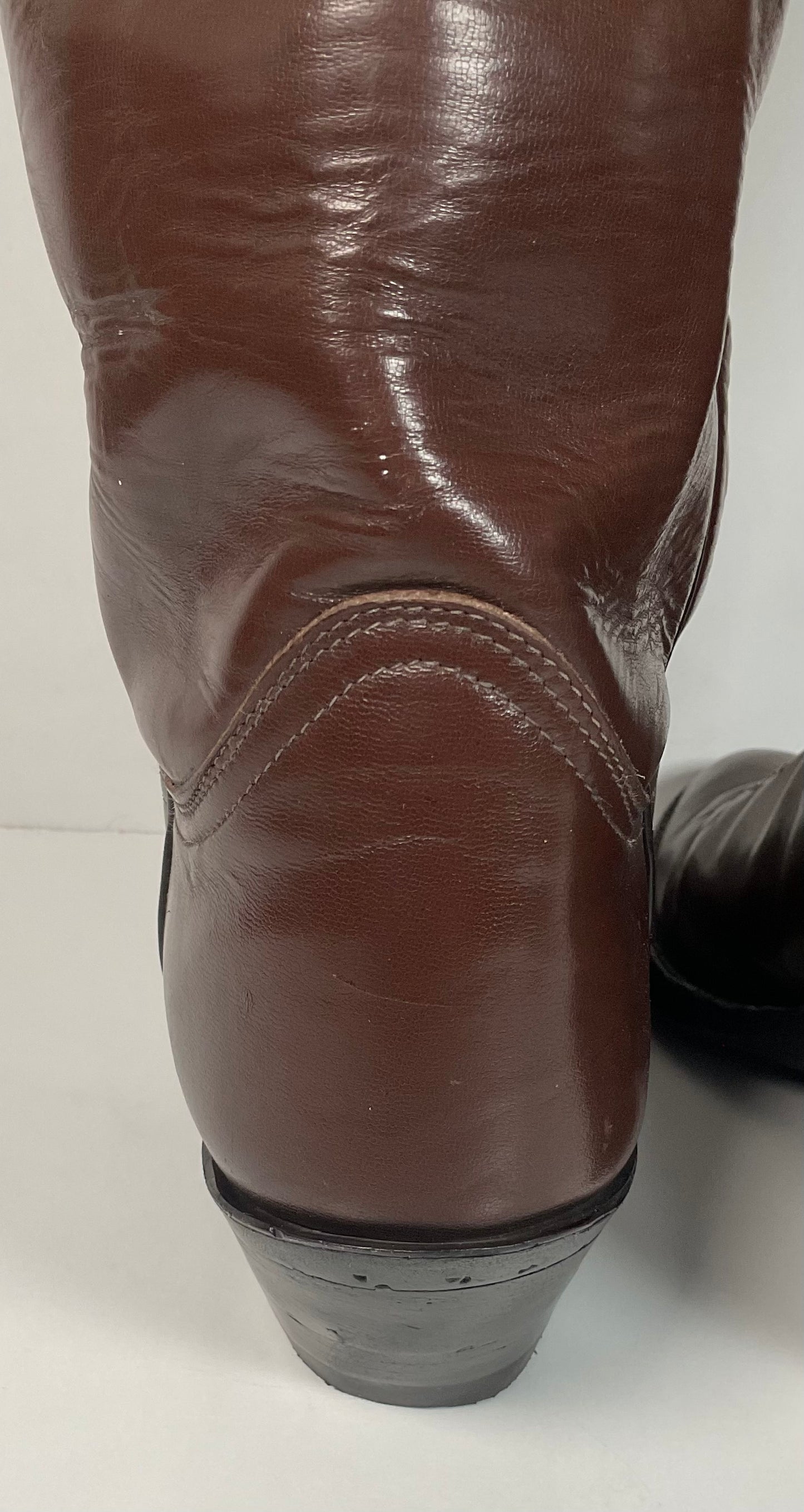 Vintage 1960s Tony Lama Tall Buckaroo Boots 9.5 D Gold Label