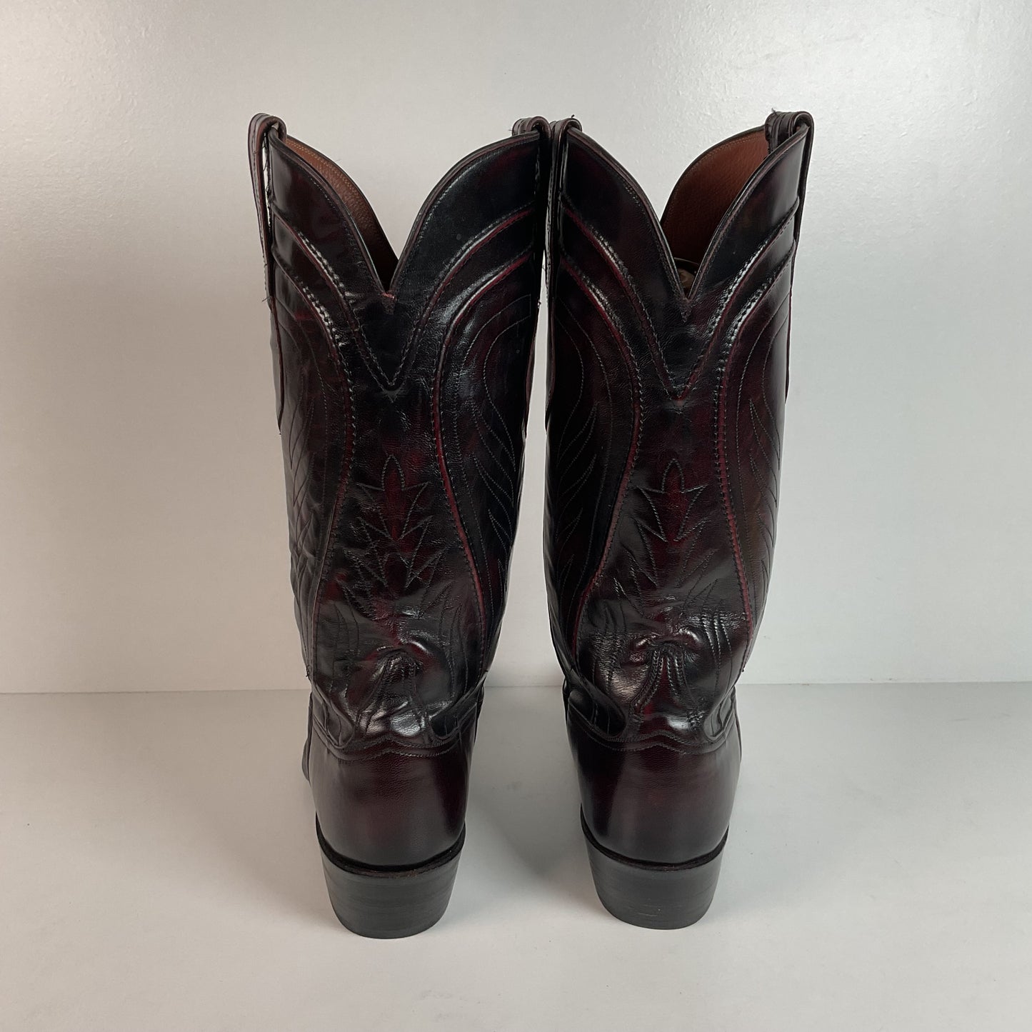 Vintage Lucchese Santini Goat Cowboy Boots | USA Made | Seville | Men’s 9 D