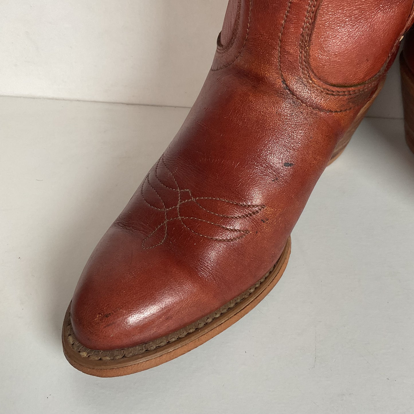 Vintage Capezio Braided Shooter Boots 6.5 M USA Made Campus Riding