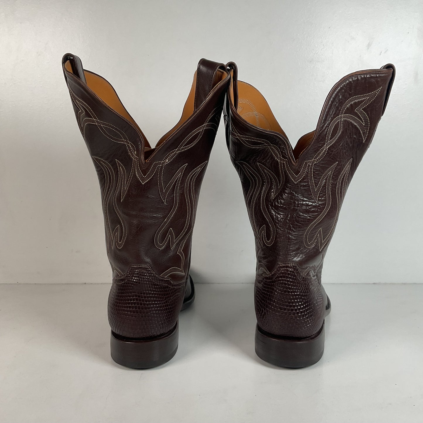 Caboots Lizard Roper Boots 9 E Champion Attitude Custom