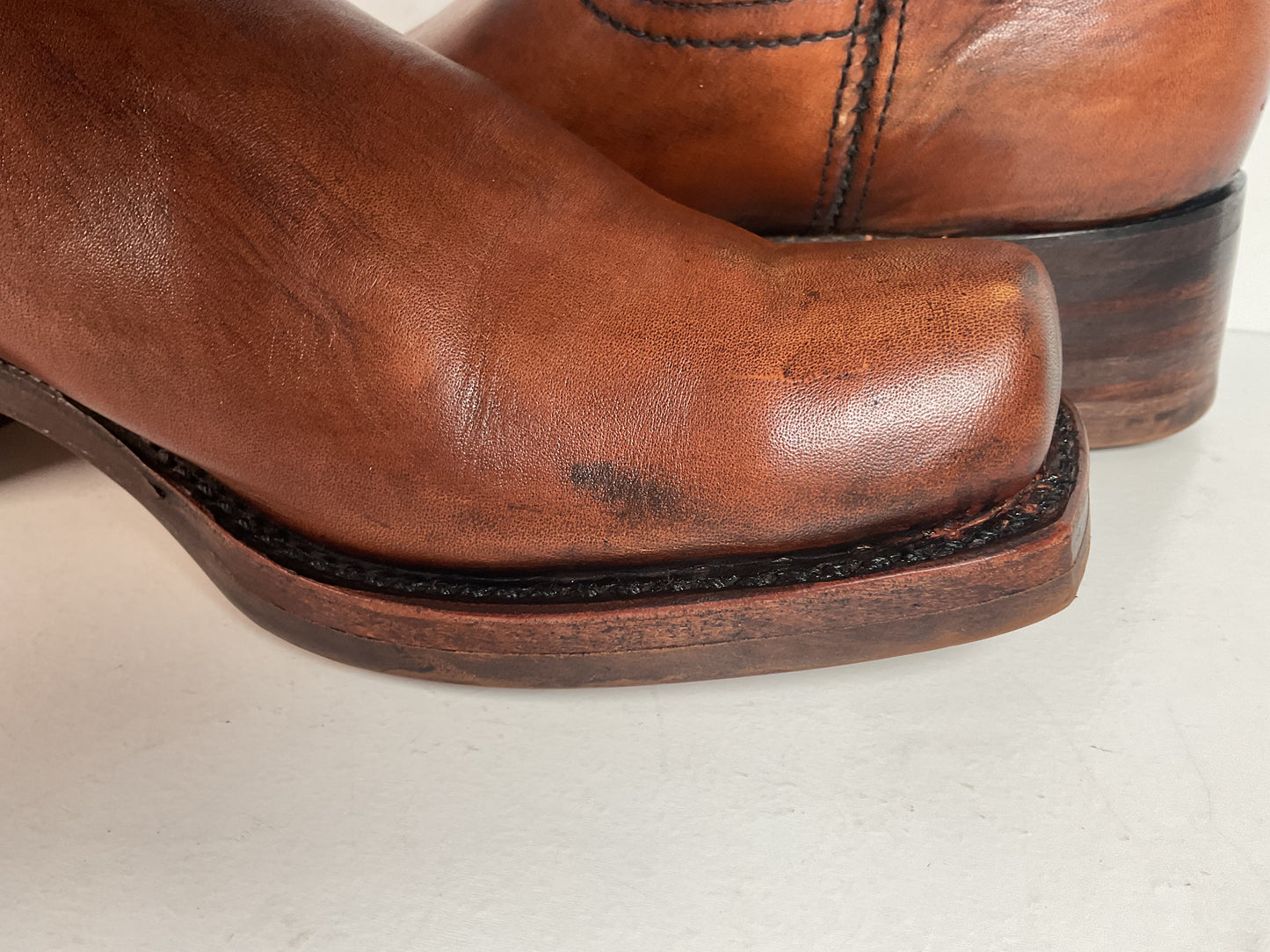 Vintage Sears Chunky Campus Boots 10.5 D USA Made Cutter Toe