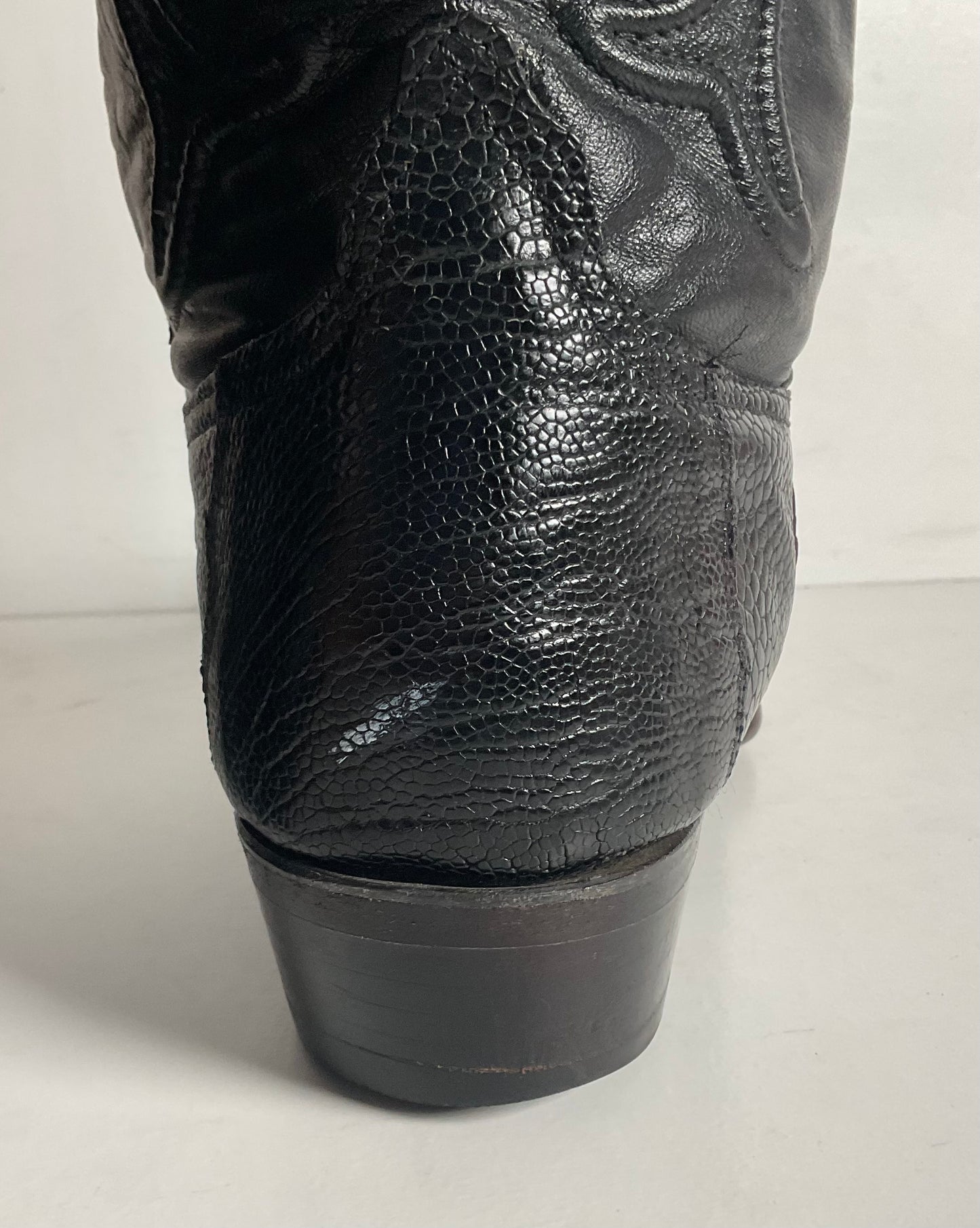 Los Altos Exotic Ostrich Leg Cowboy Boots 9 EE