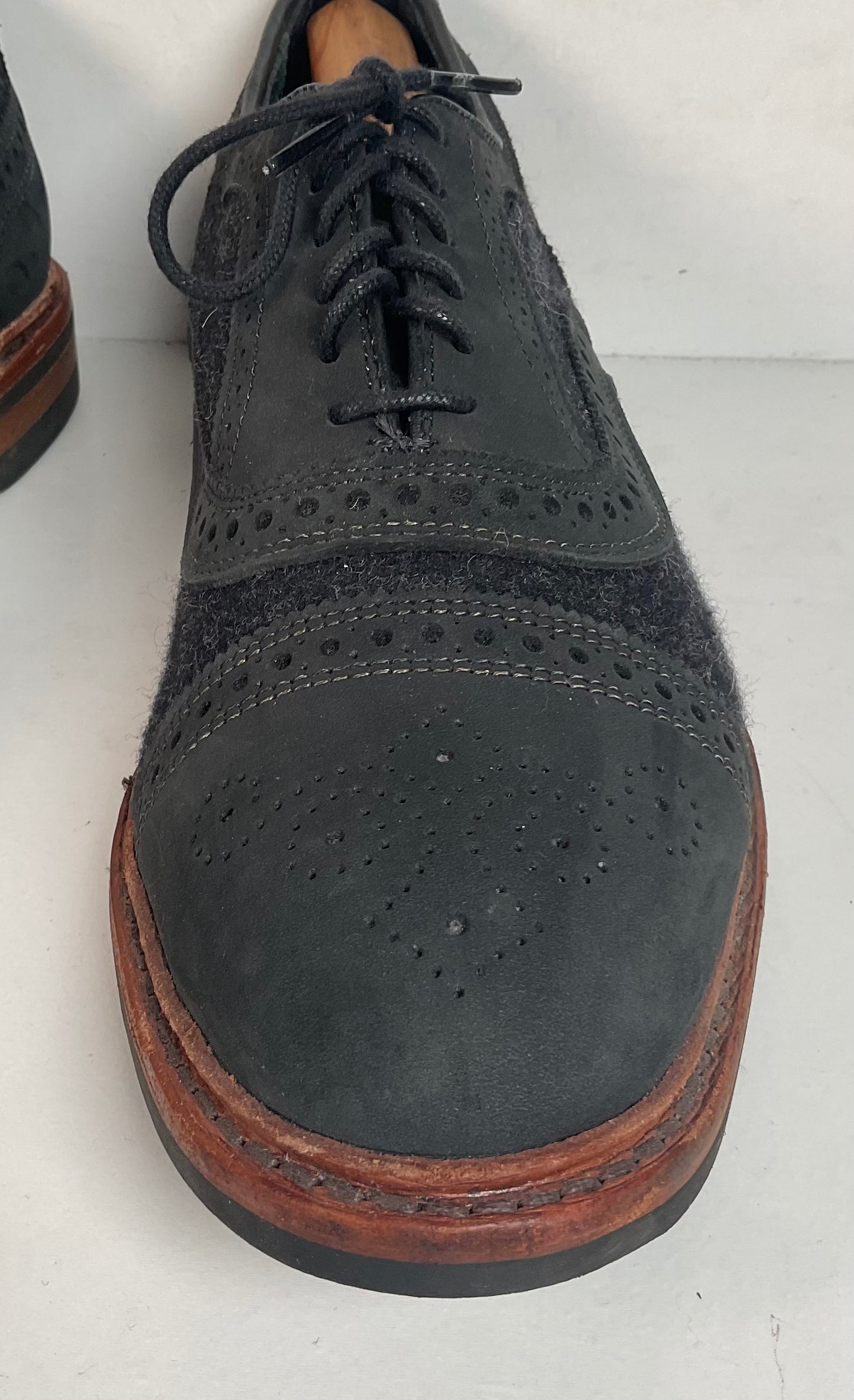 Allen Edmonds Strandmok Cap Toe Oxford Shoes 10 EEE Dainite Soles Retired
