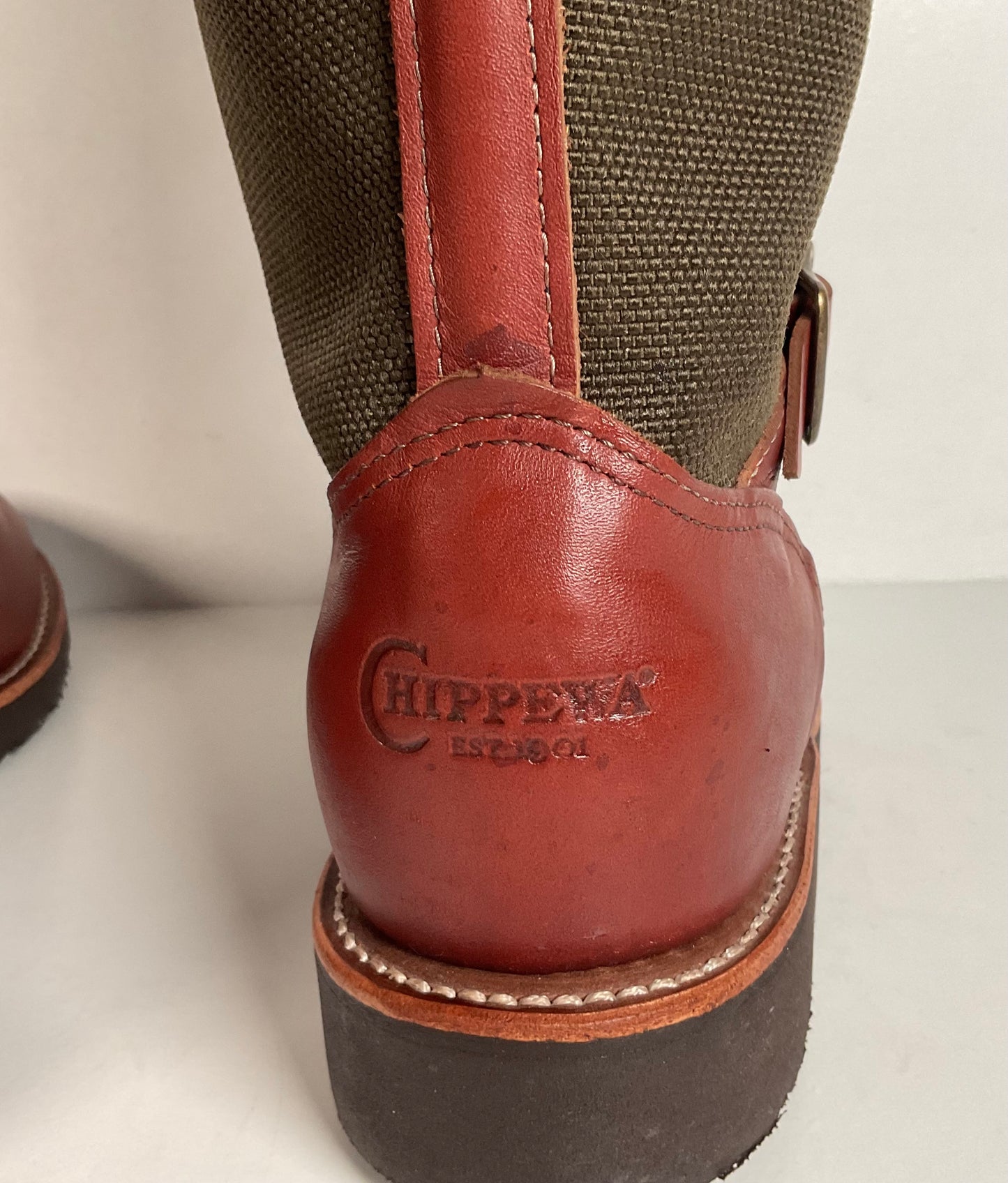 Chippewa Descaro Snake Proof Boots | USA Made | Canvas | Retired | Men’s 8.5 D