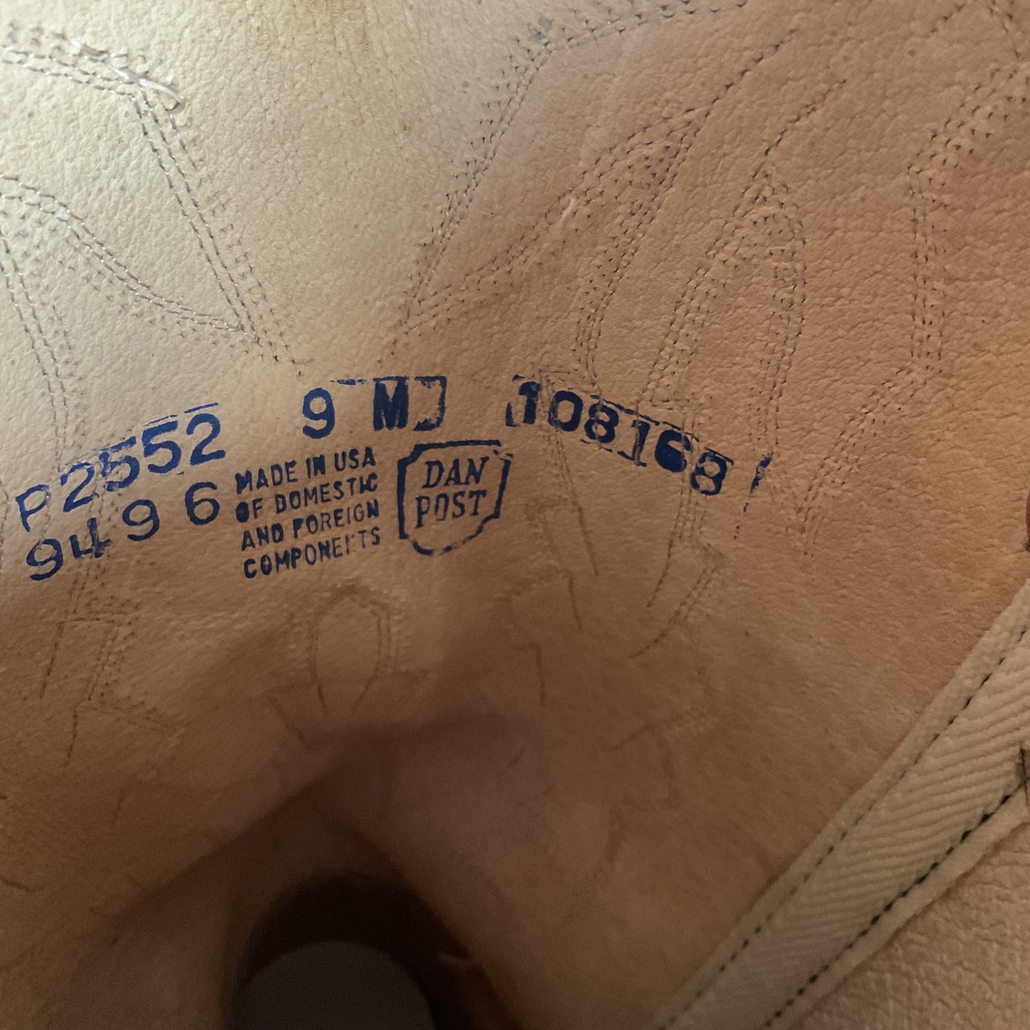 Vintage Dan Post X Marlboro Cowgirl Boots 9 M USA Made Nubuck Suede