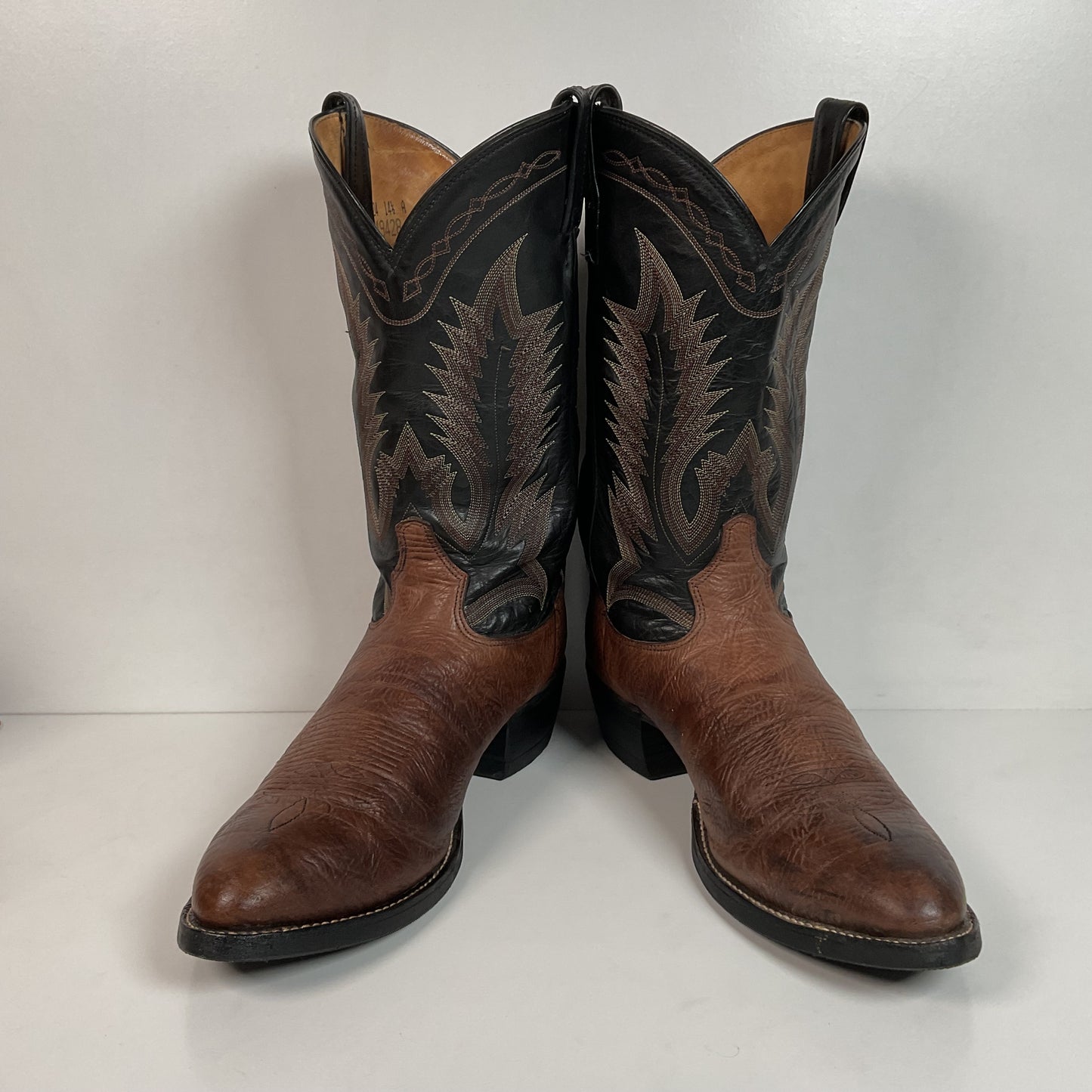 Tony Lama Goat Shoulder Cowboy Boots 14.5 A Hybrid Sole USA Made