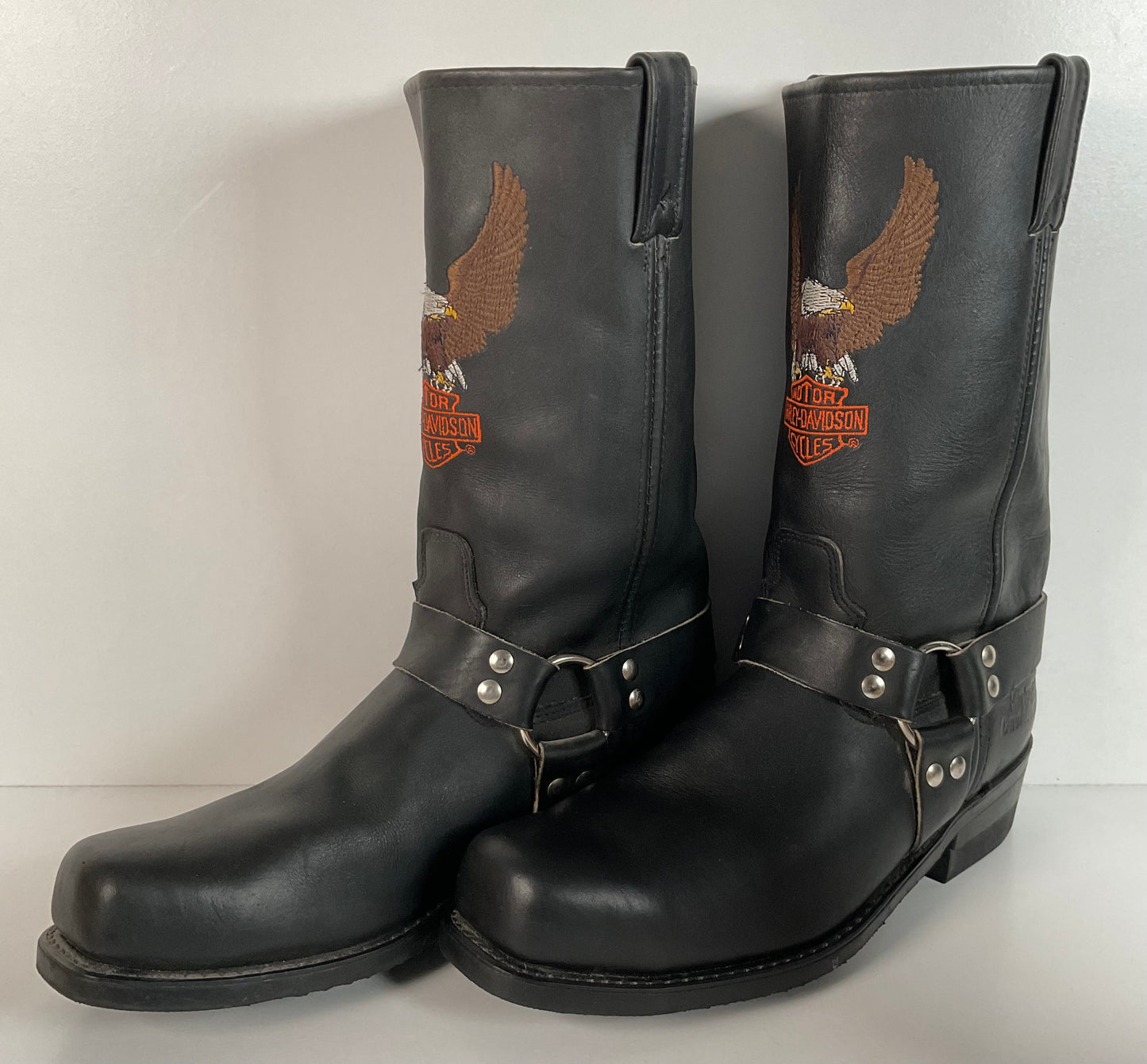 Harley Davidson Steel Toe Engineer Harness Boots 12 D O-Ring