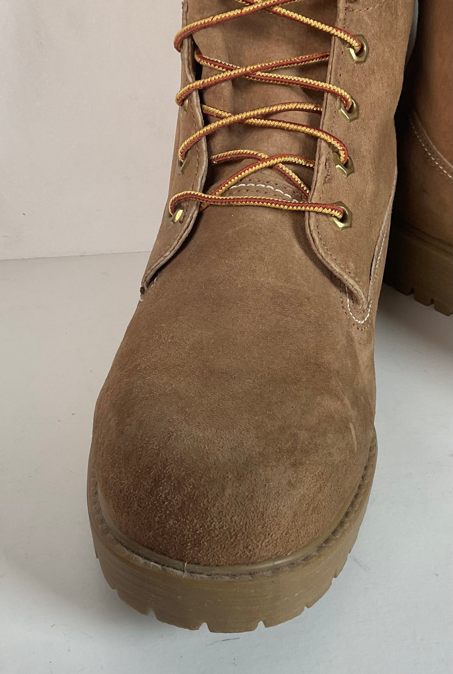 Vintage Wolverine Suede Logger Boots 8 E USA Made Winter Insulated