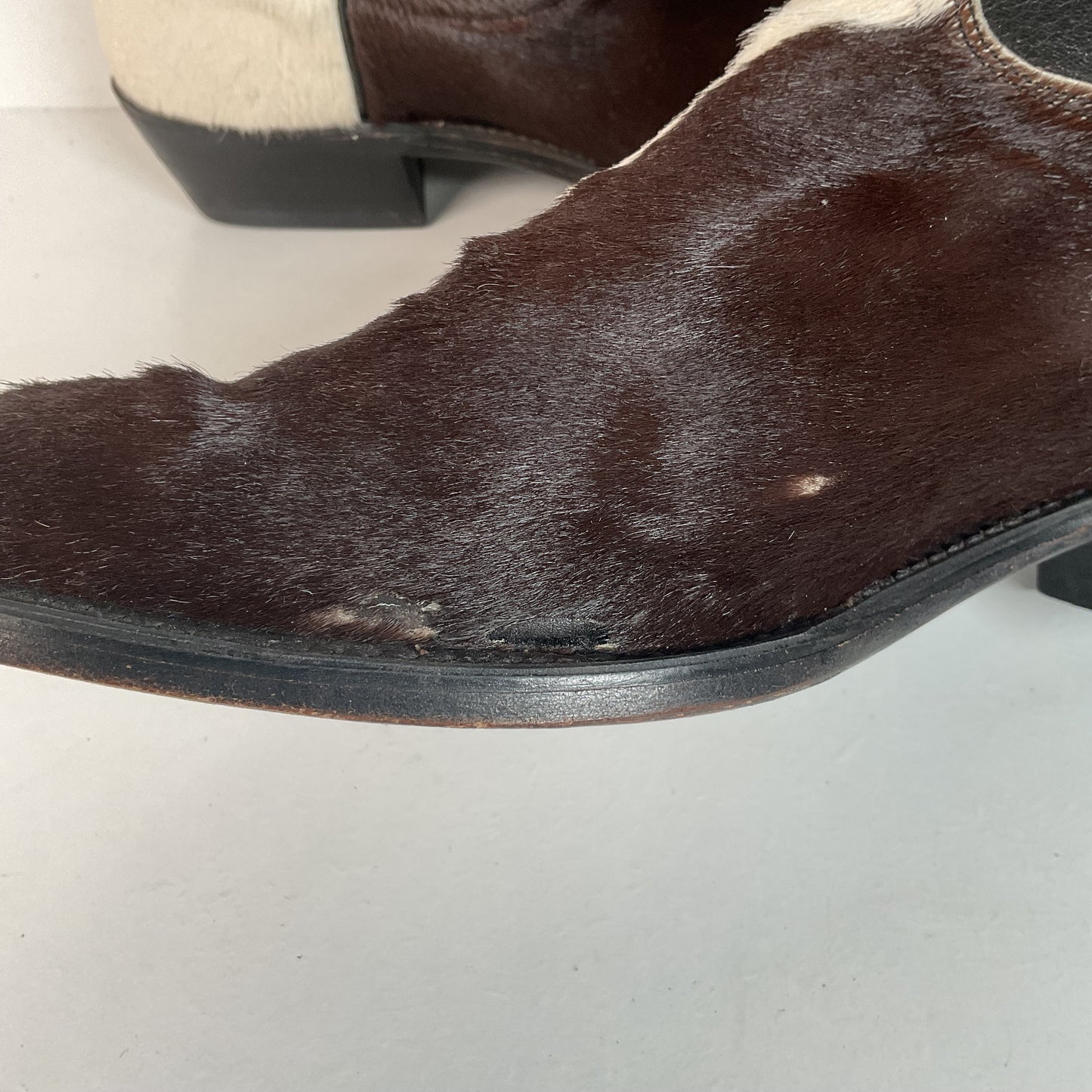 Dan Post Pony Hair On Cowhide Cowgirl Boots 7.5 M