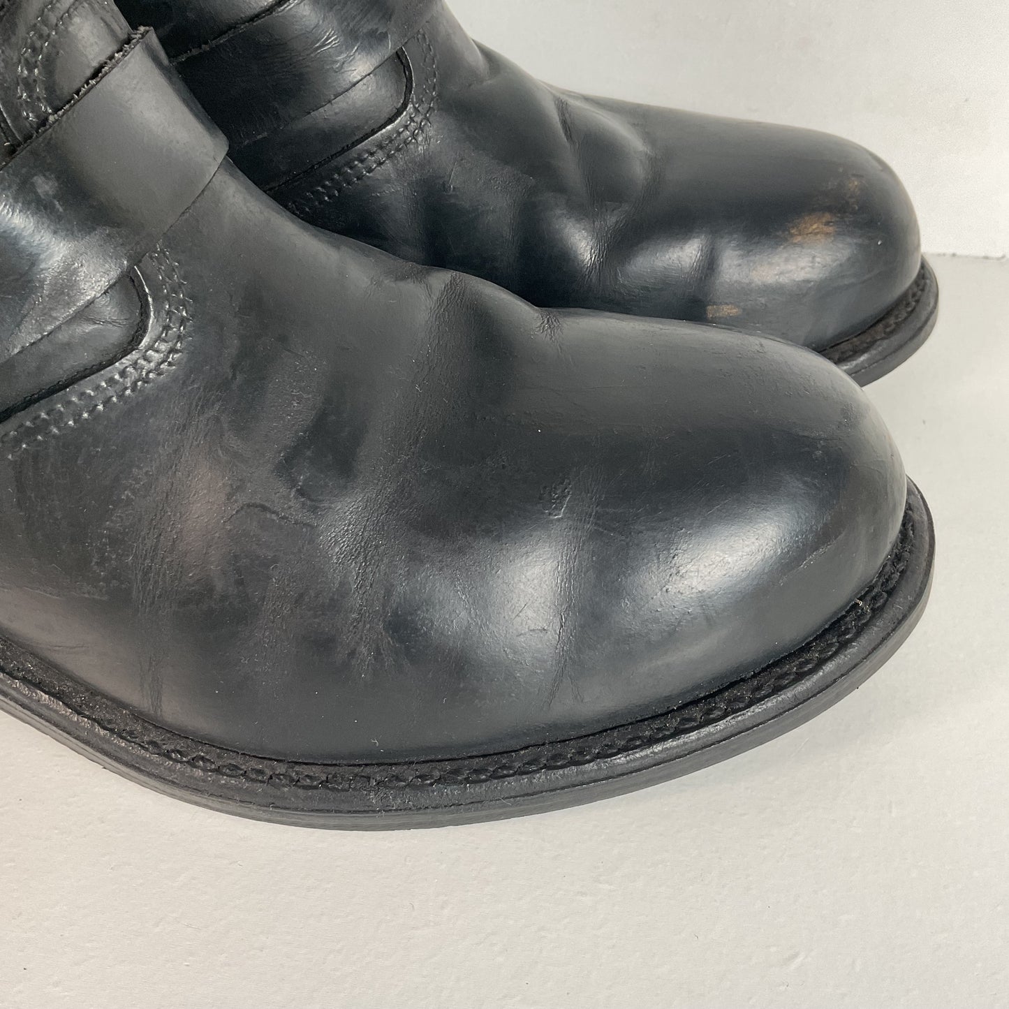 Vintage Harley Davidson Motorcycle Boots 11 Tall Steel Toe Engineer USA Made