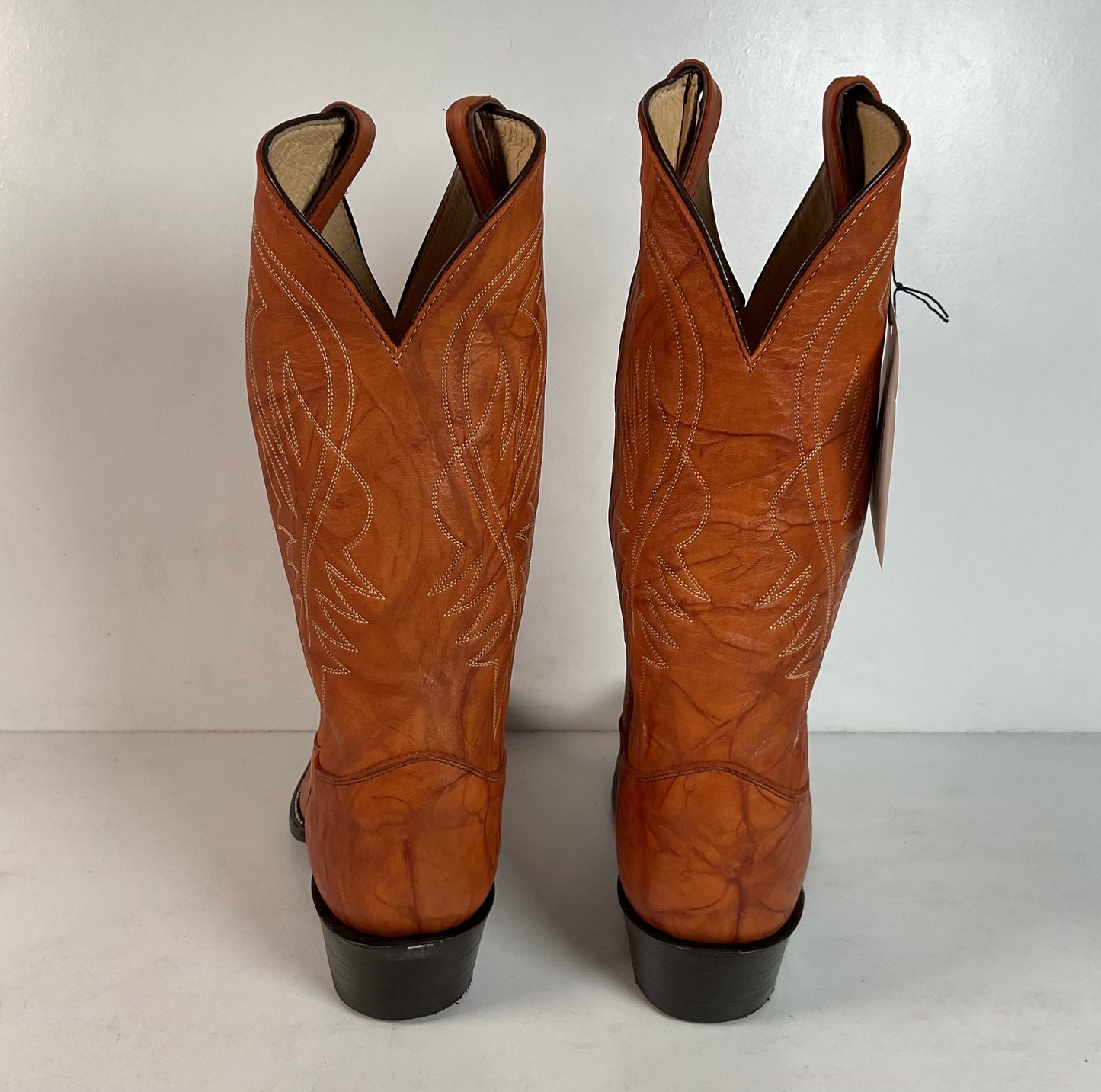 Vintage Justin Redwood Cowboy Boots | Original Box | USA Made | 10.5 D