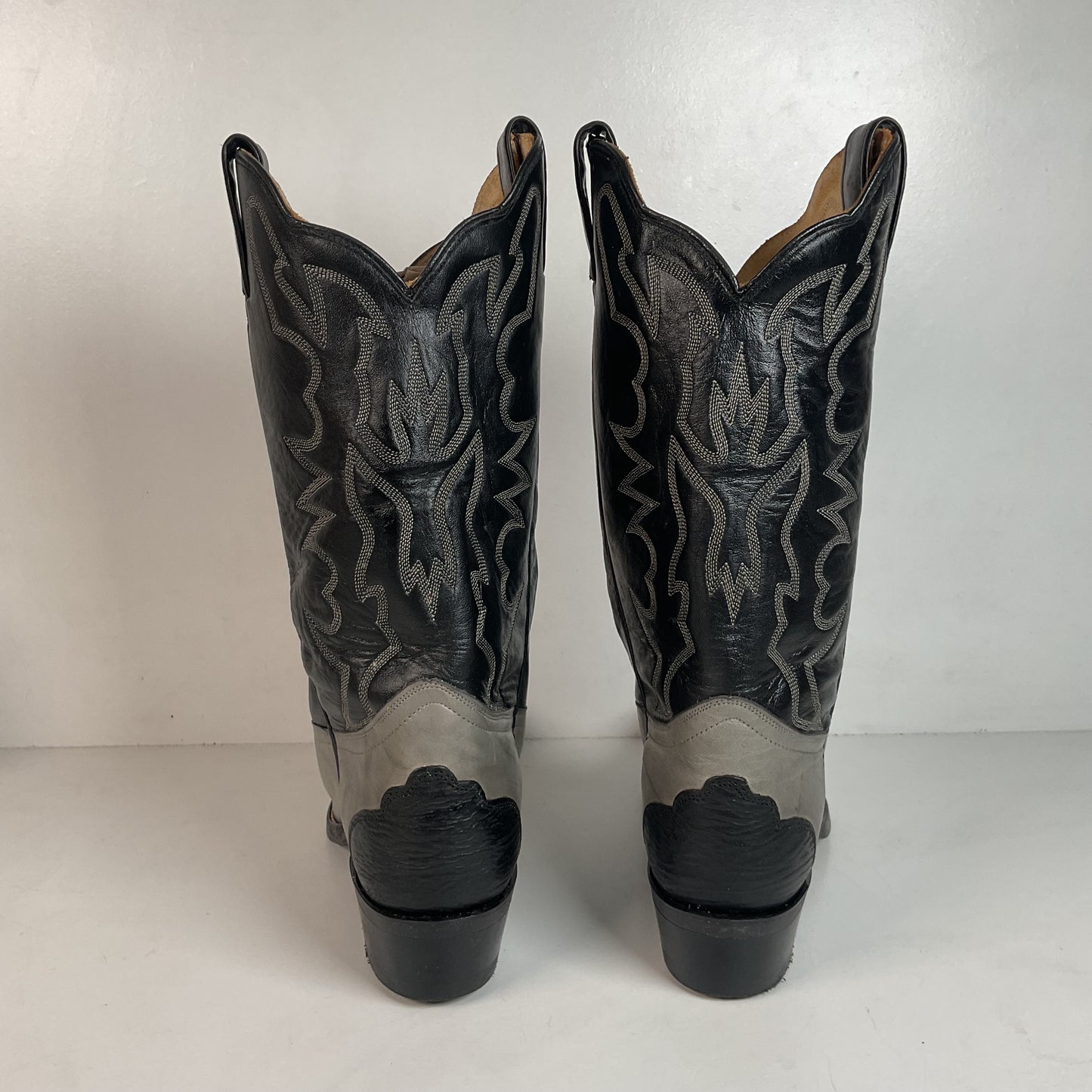 Vintage Imperial Shark Skin Cowboy Boots 10.5 D USA Made Triad