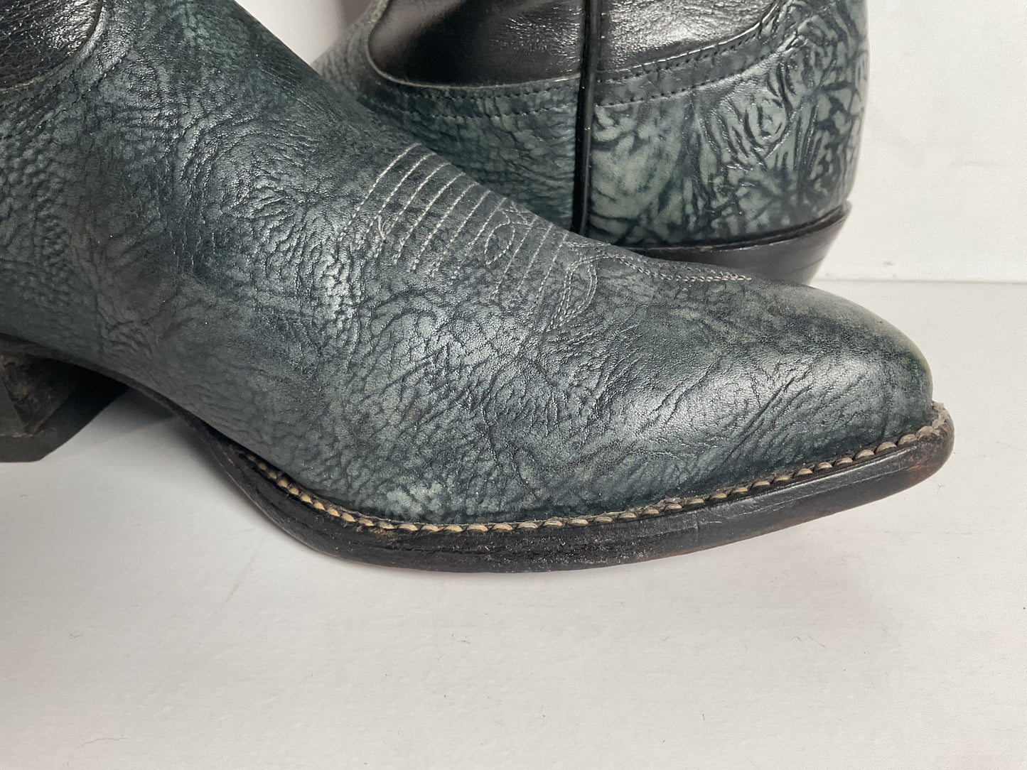 (2) Pairs Of Tony Lama Shoulder Cowboy Boots 8.5 D Style 6252 & 6250