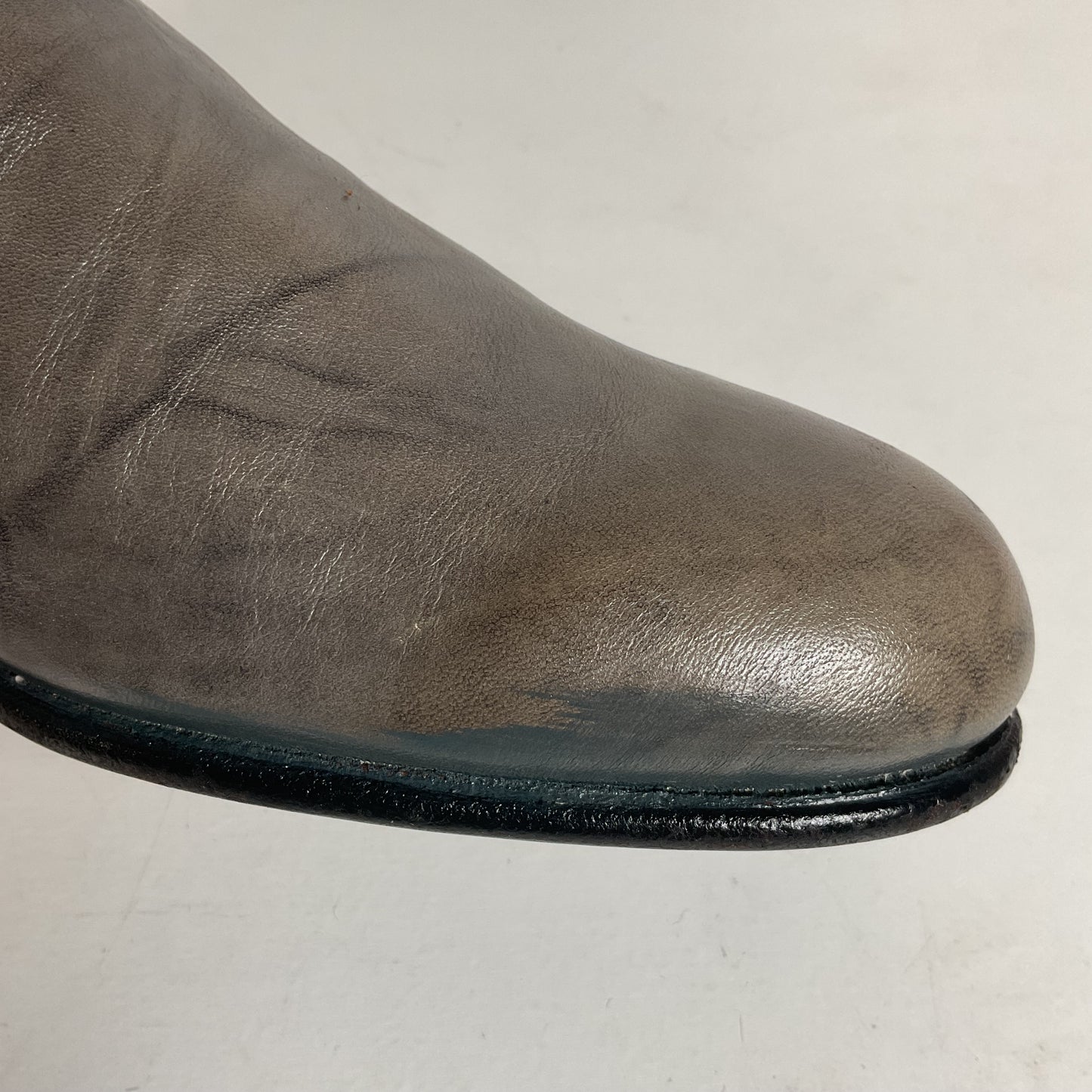 Vintage Justin Grey Marbled Campus Riding Boots 7 B USA Made